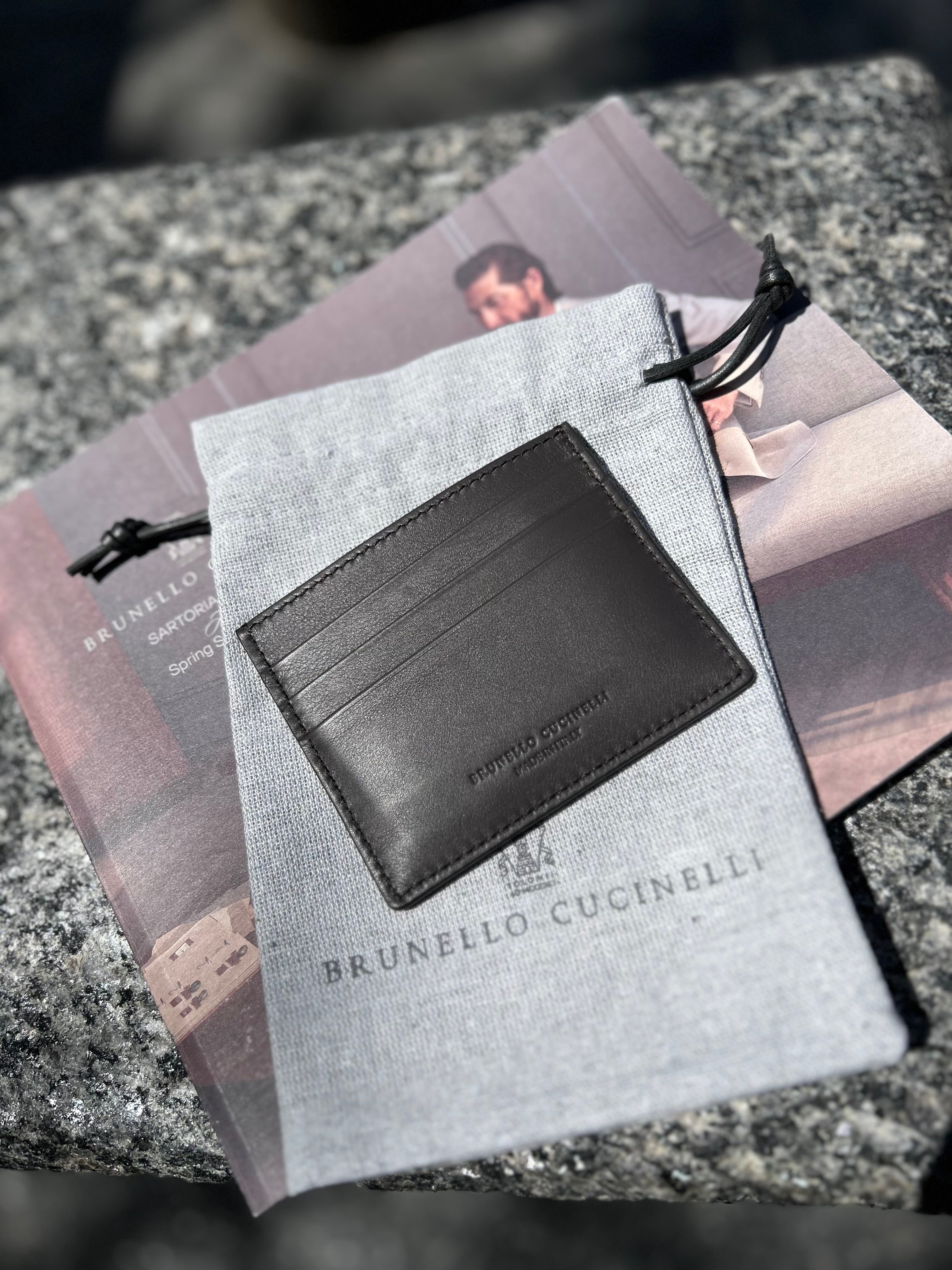 Smooth calfskin card holder