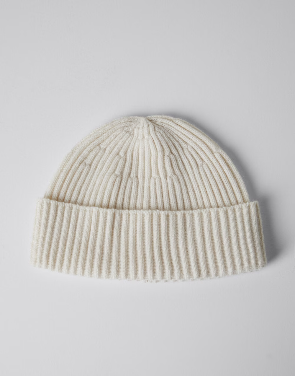 Cashmere English Rib Beanie