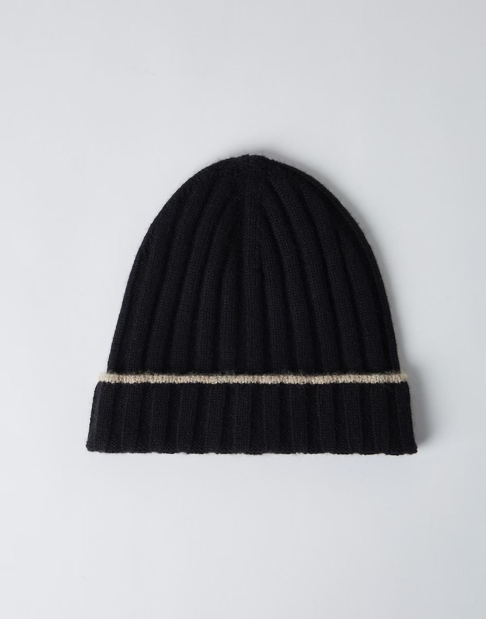 Cashmere Rib Knit Beanie