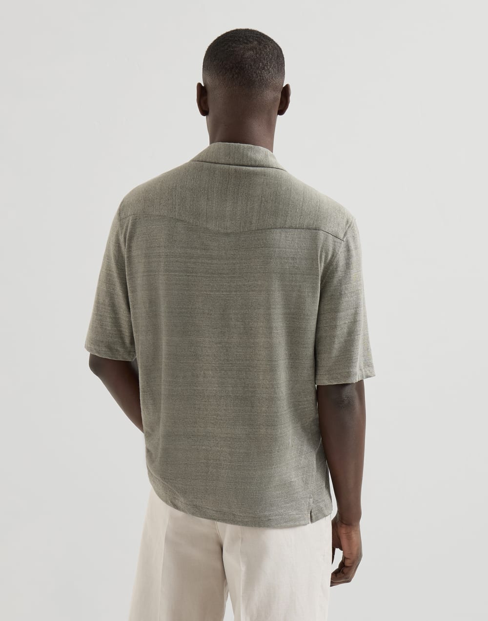 Mélange Jersey Short Sleeve Shirt