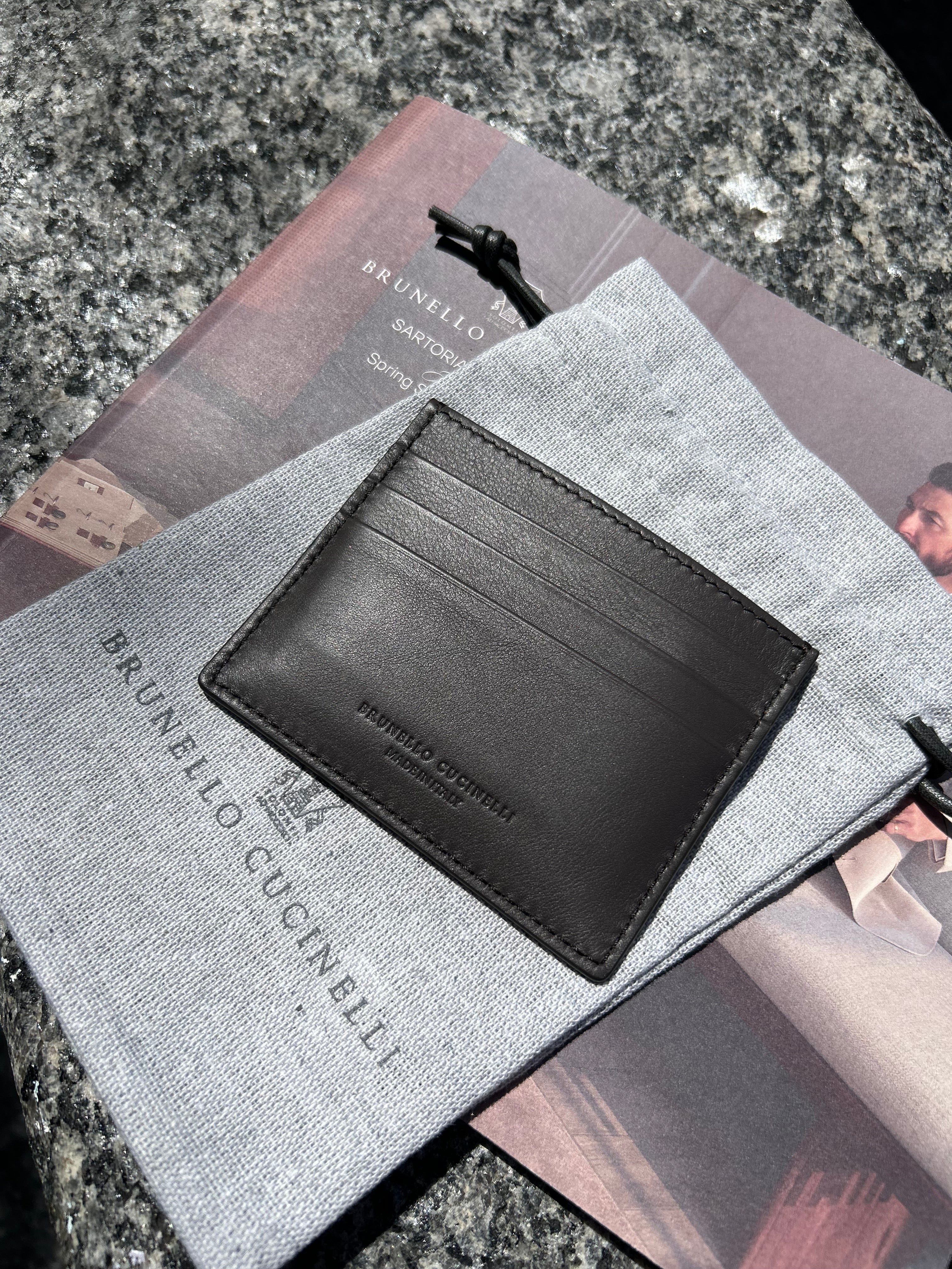 Smooth calfskin card holder