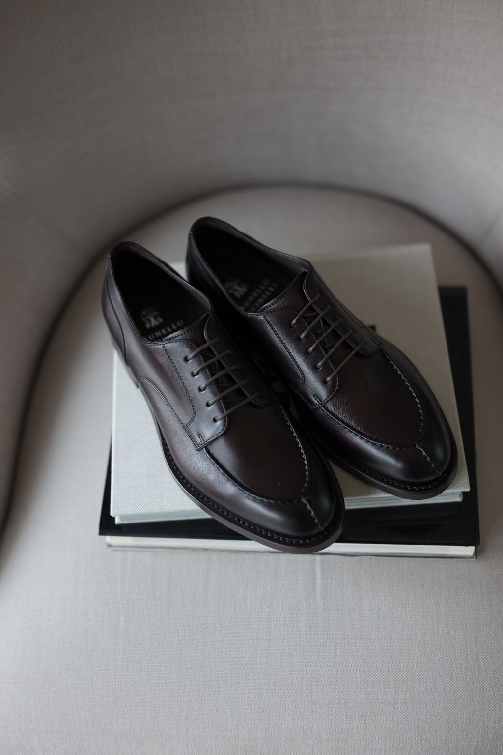 Burnished Calfskin Derbys
