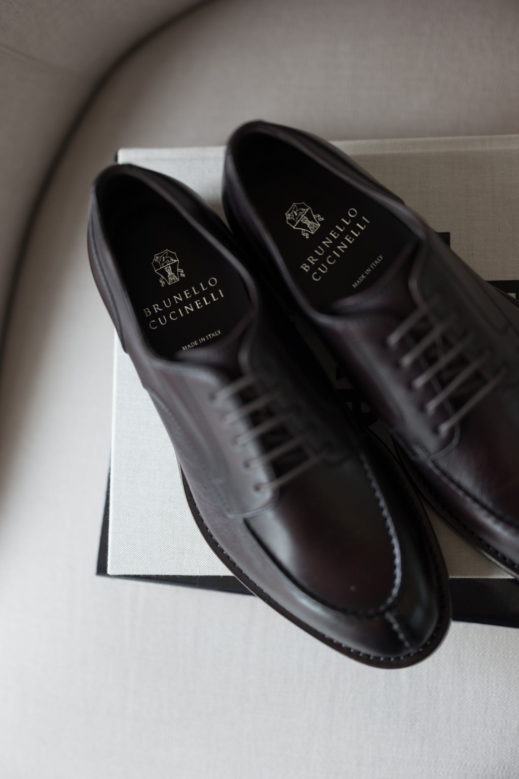 Burnished Calfskin Derbys