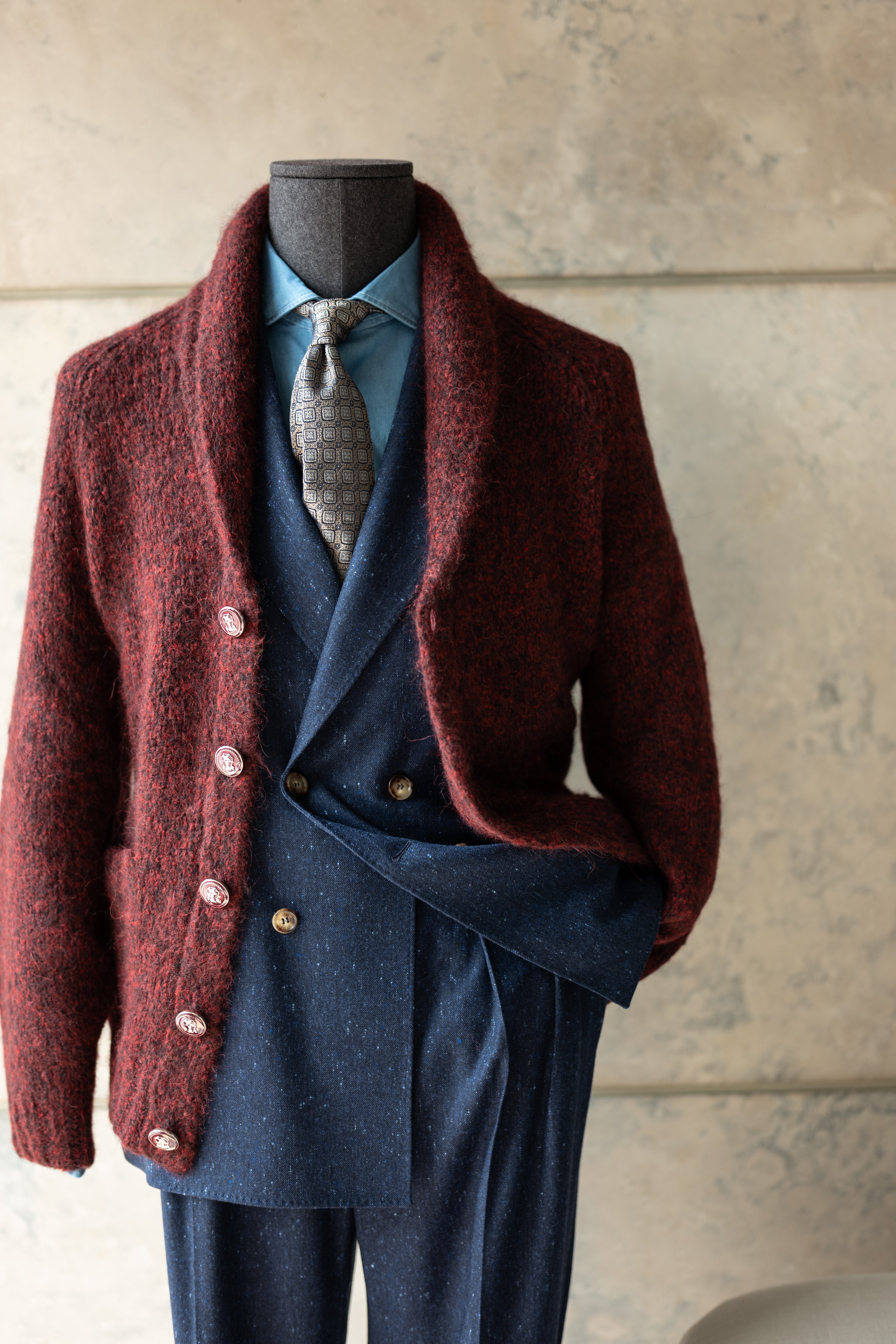 Cashmere Shawl Cardigan