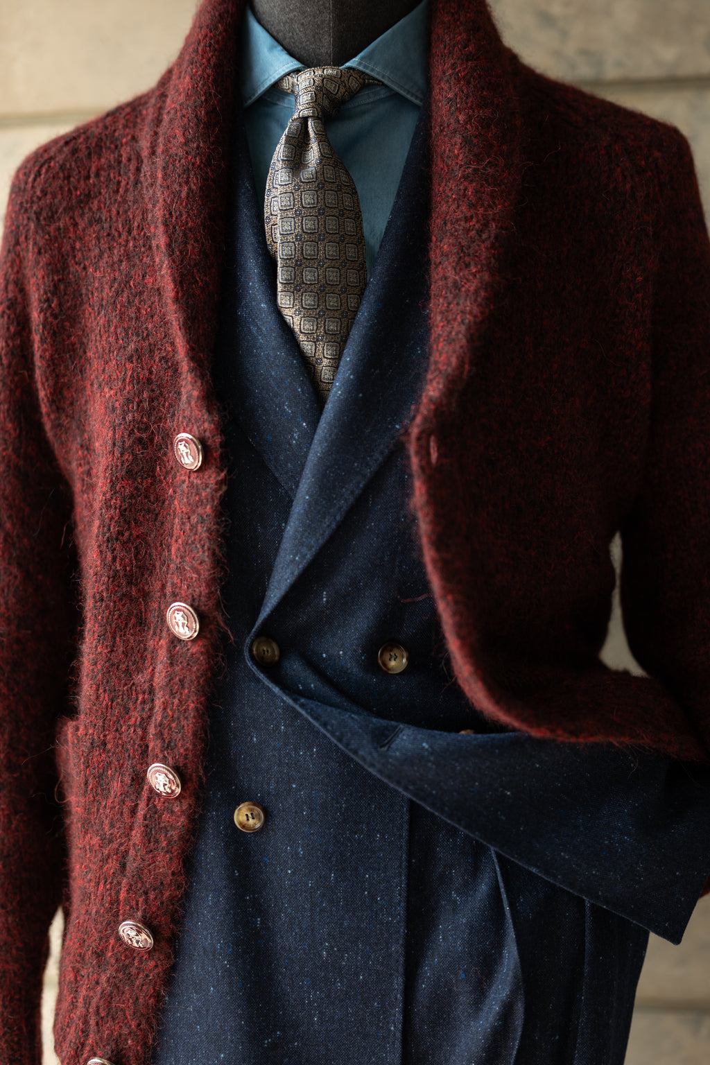 Cashmere Shawl Cardigan