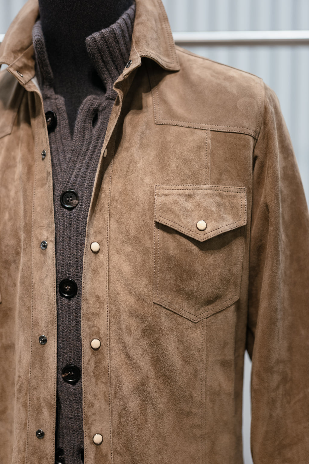 Suede Overshirt