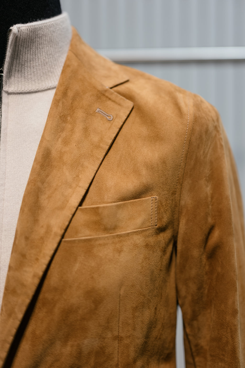 Handmade Suede Blazer Jacket