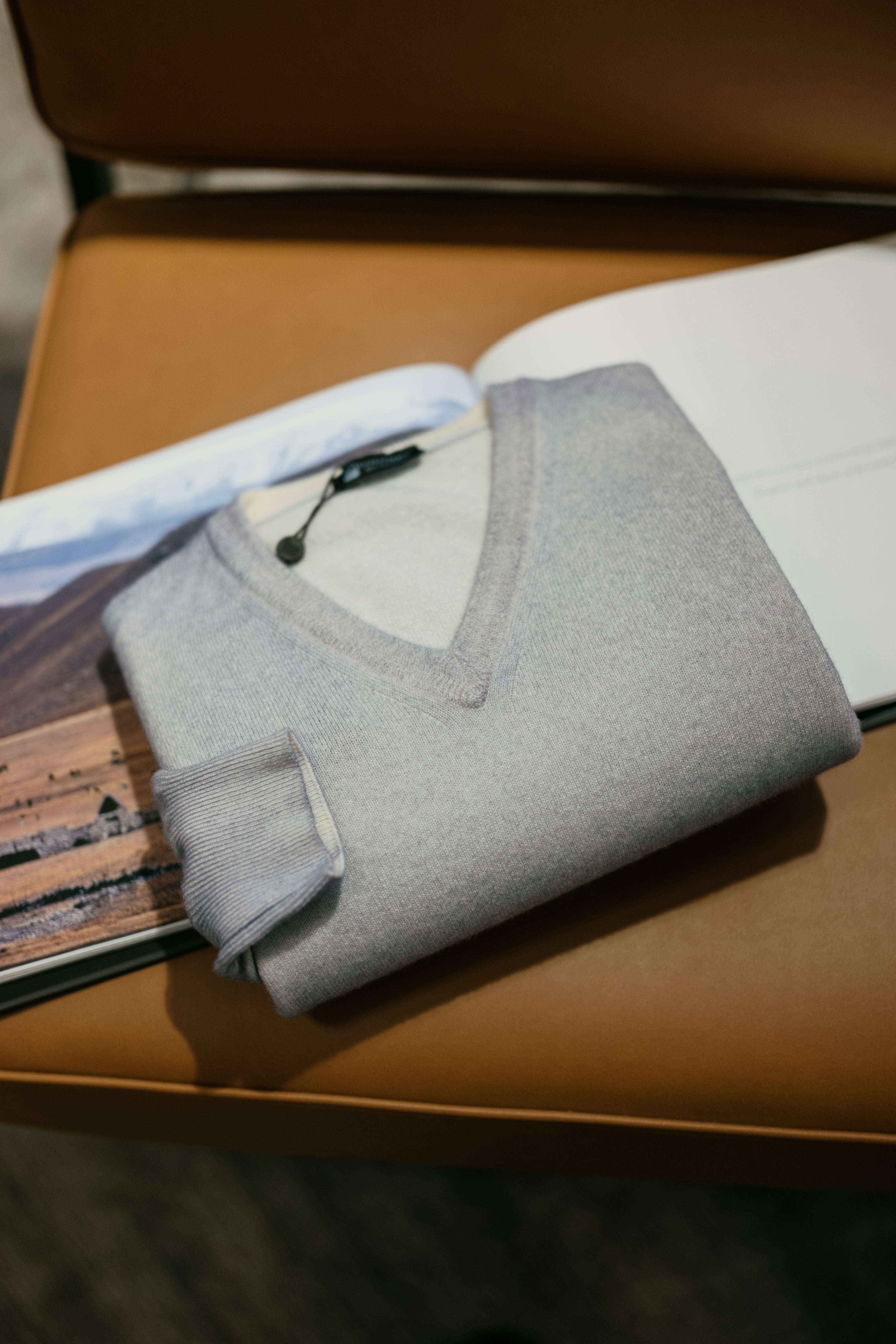 V NECK SWEATER KID CASHIMERE