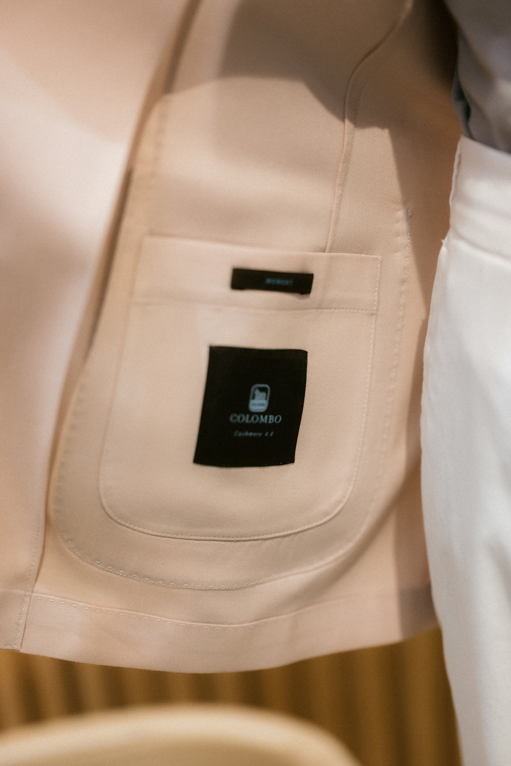 Double-Breasted Jacket In Worsted Cashmere