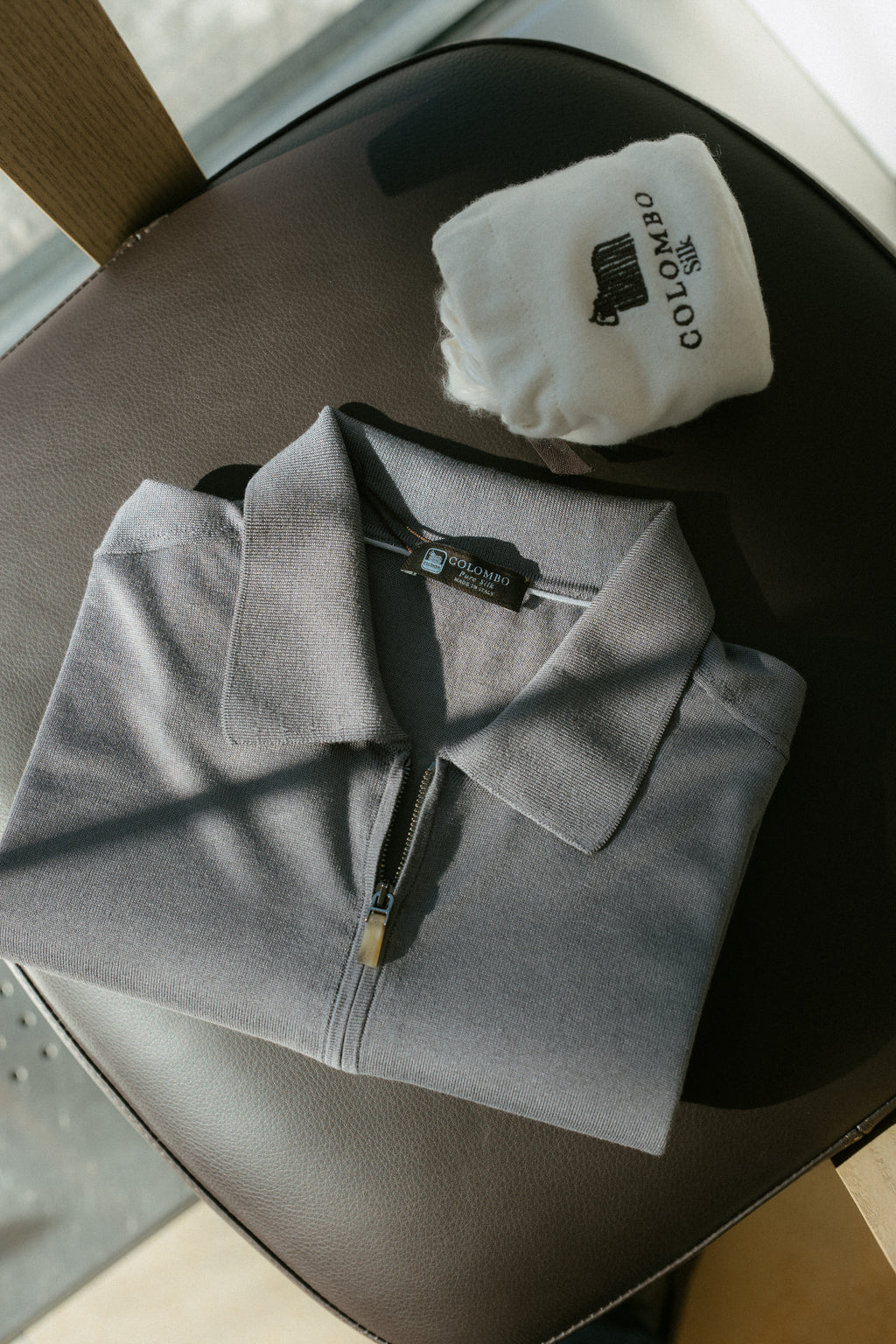 Silk Short-Sleeve Polo