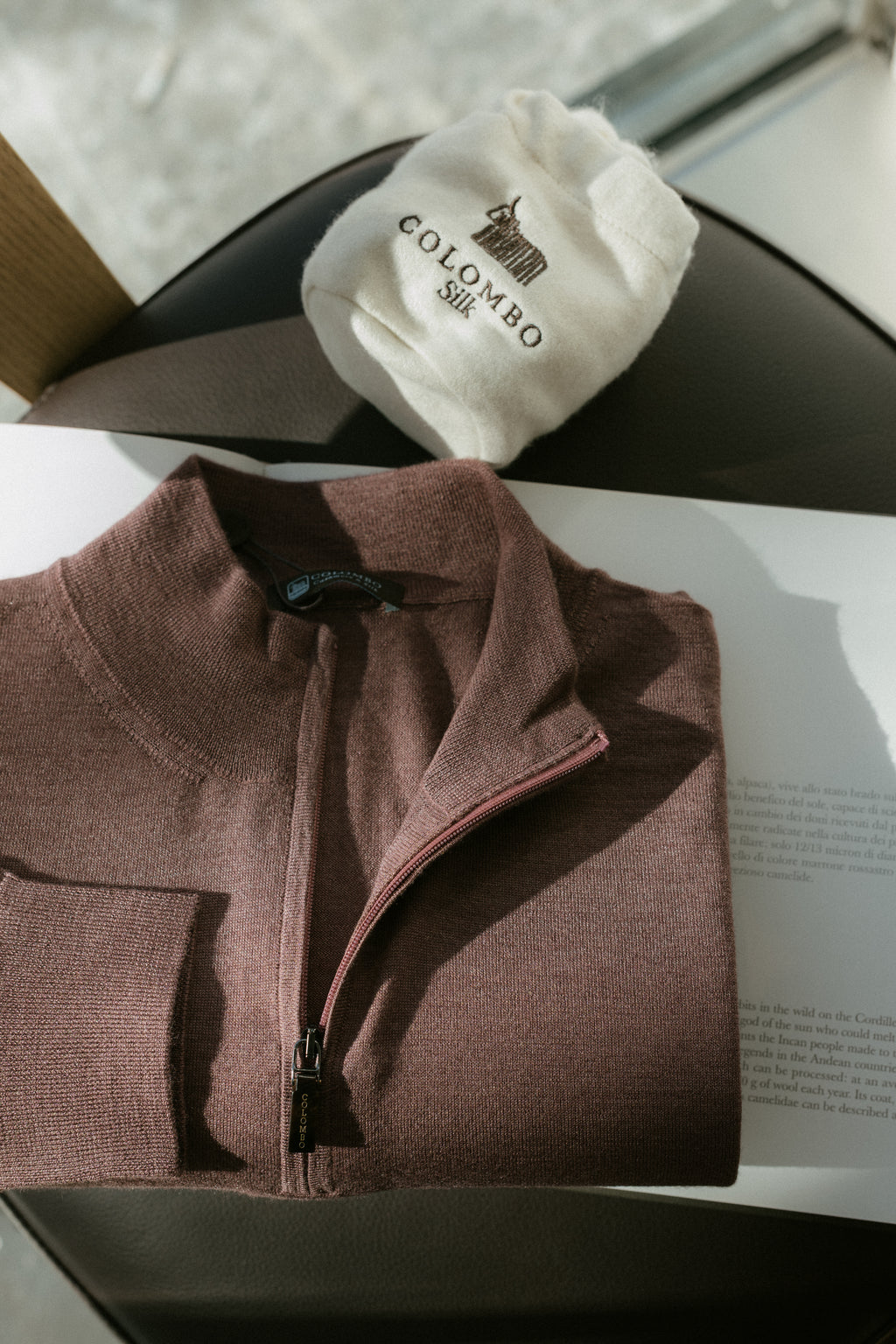 Quarter-Zip Mock Sweater