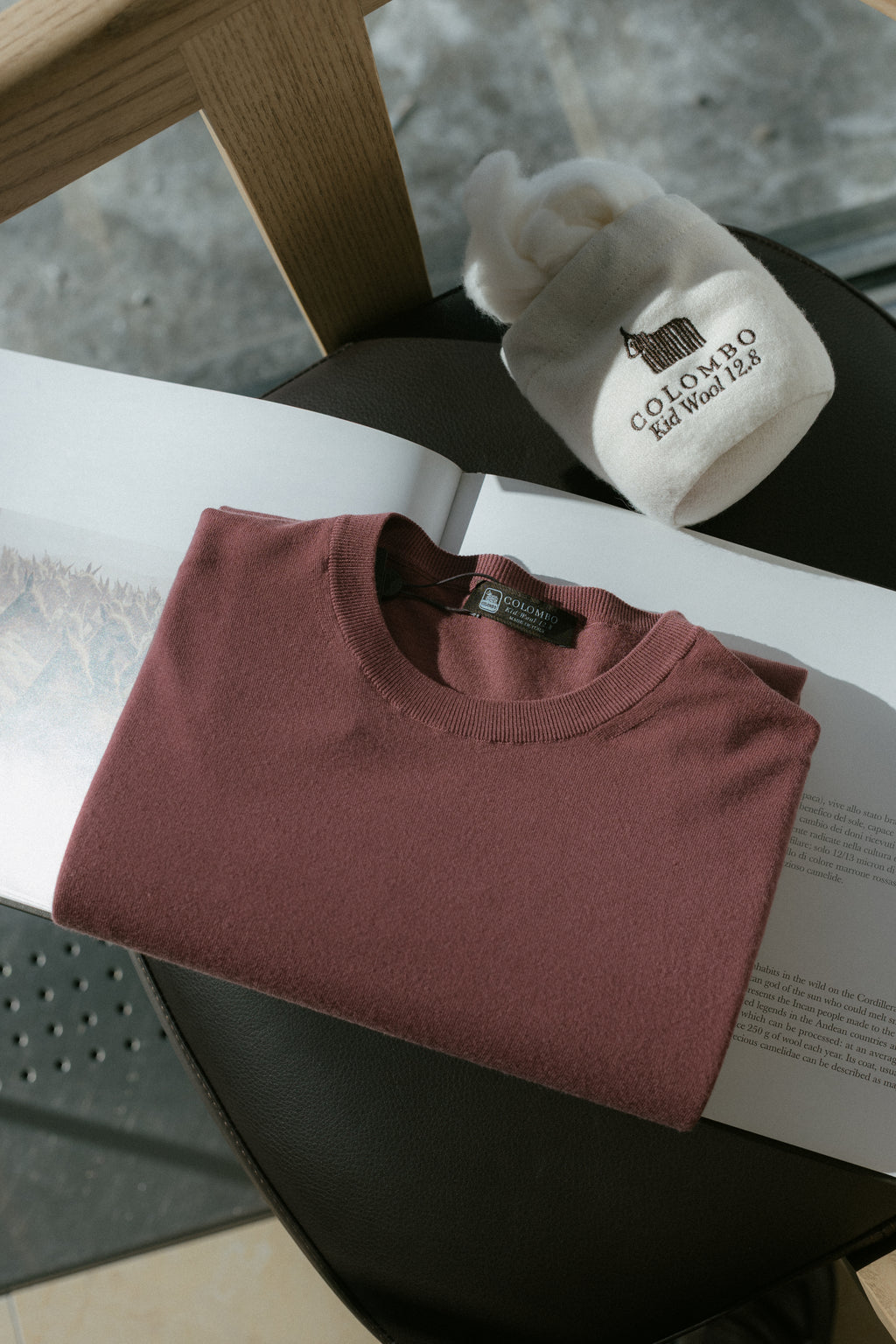 Roundneck Short Sleeve In Kid Wool