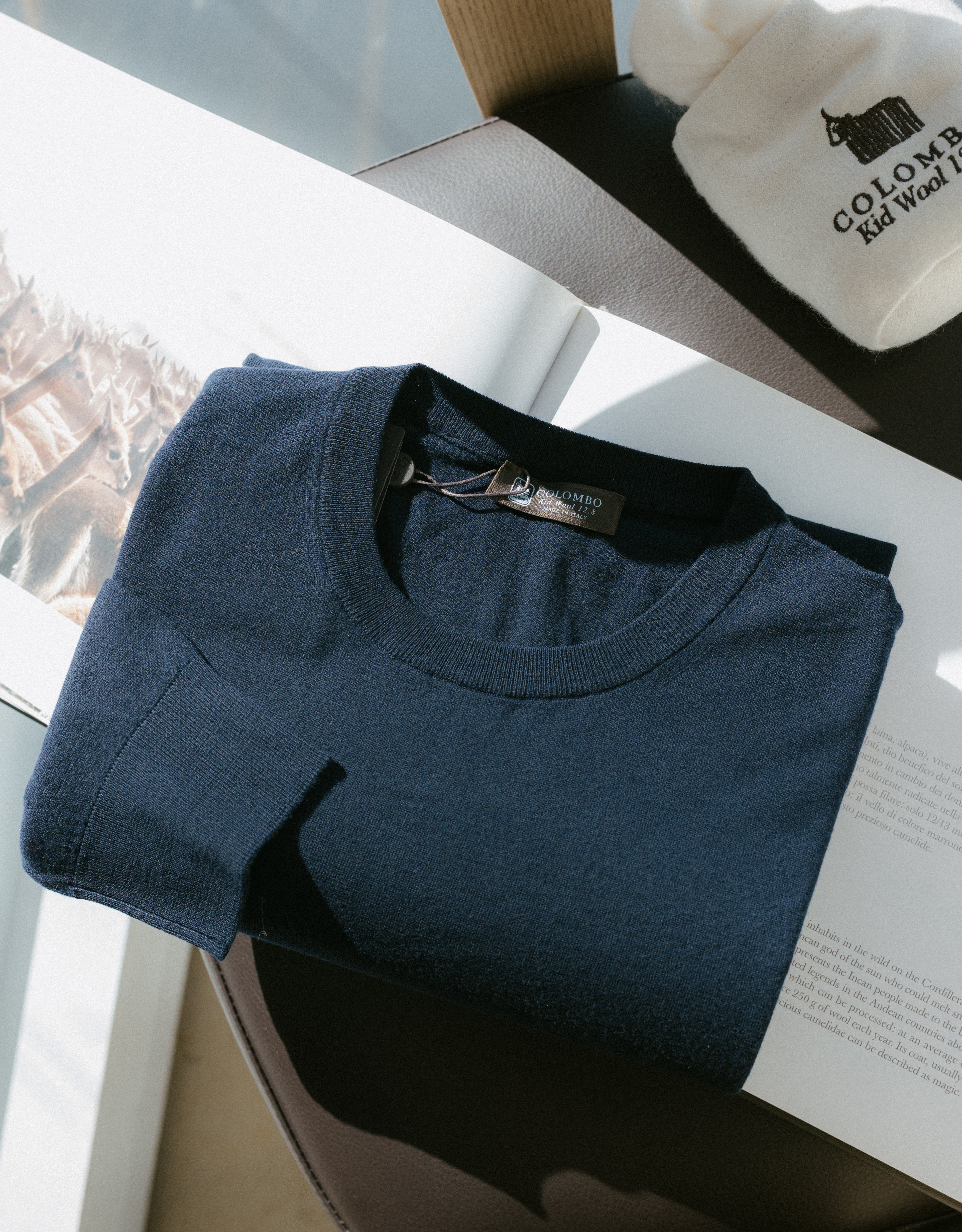 Roundneck Sweater in Kid Wool