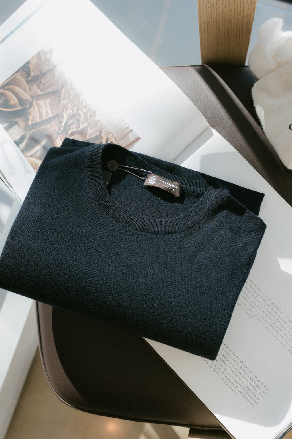 Roundneck Sweater in Kid Wool