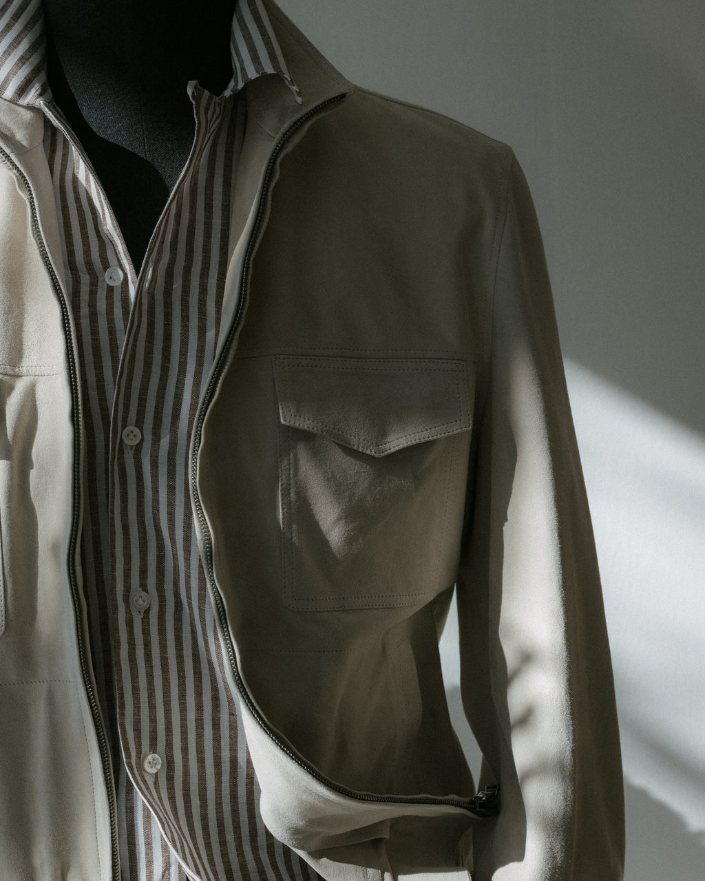 Handmade Suede Bomber