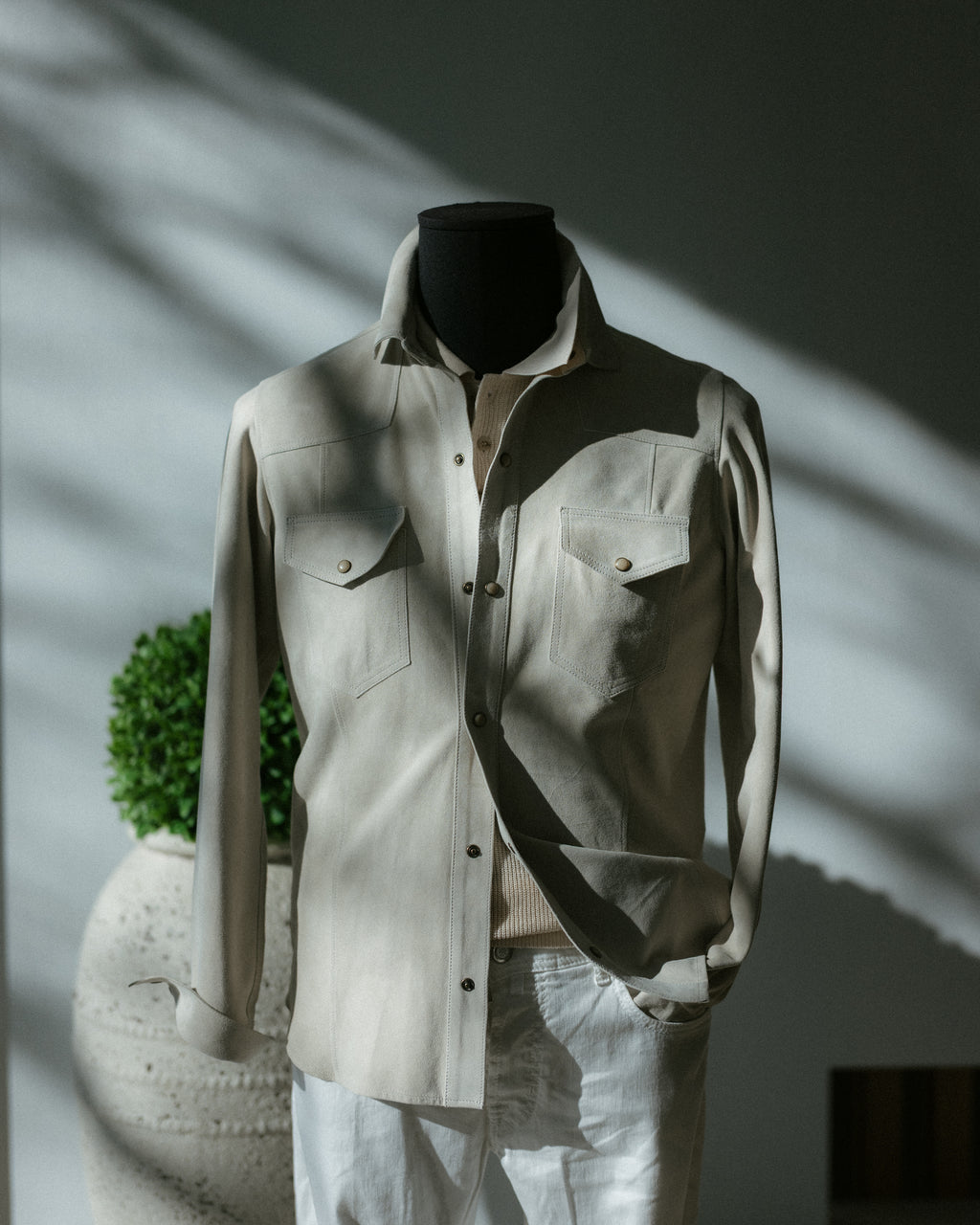 Handmade Suede Western Overshirt