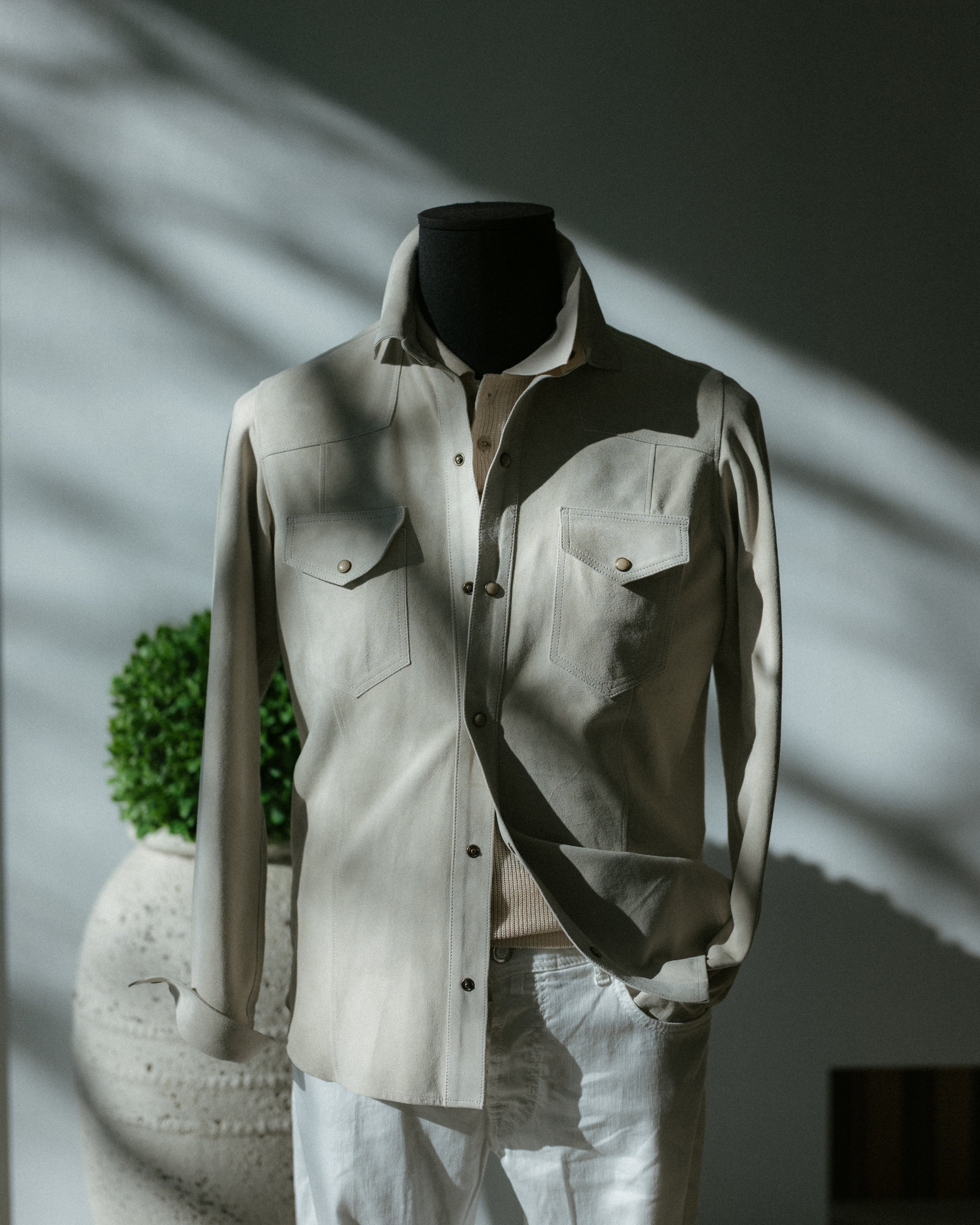 Handmade Suede Western Overshirt