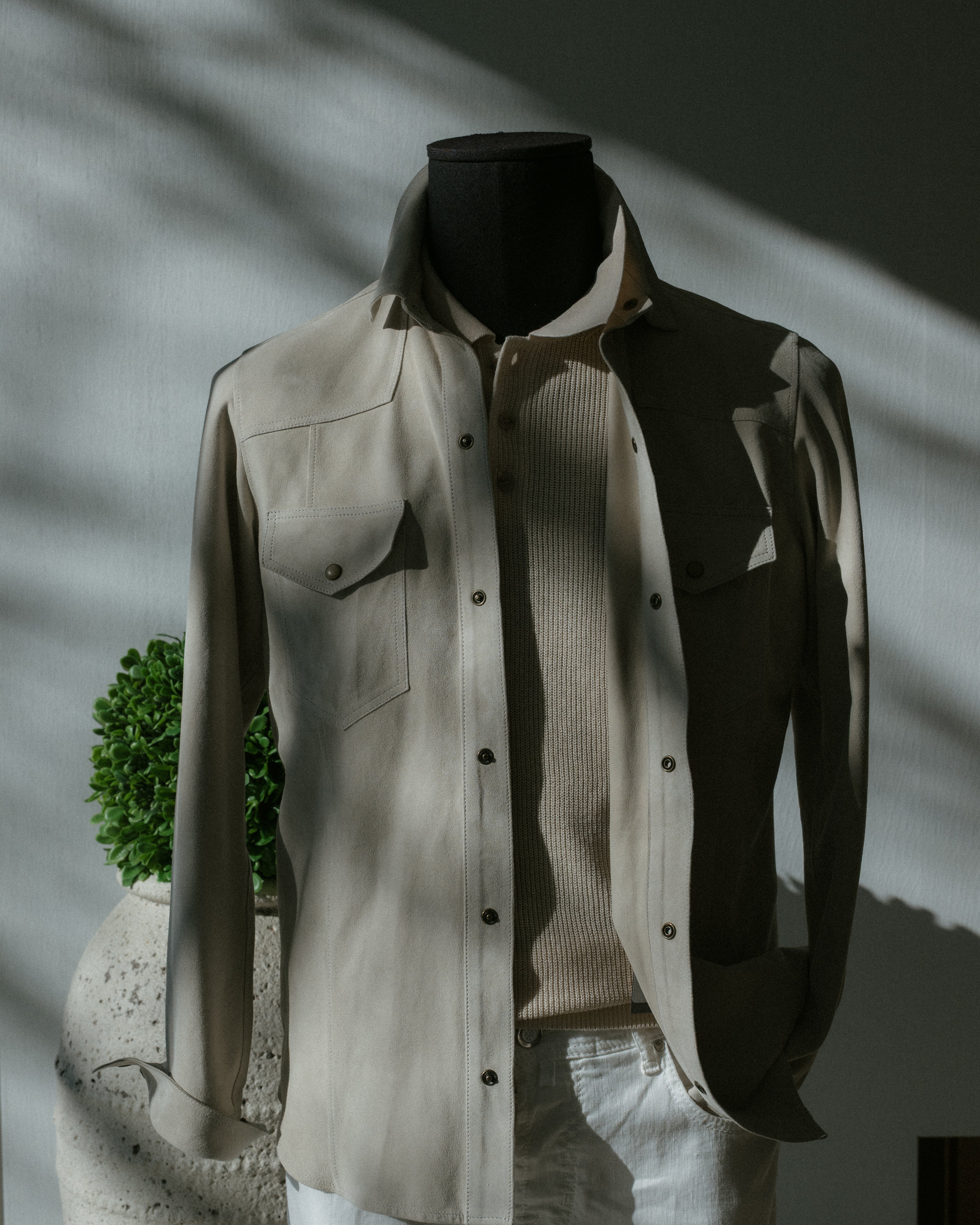 Handmade Suede Western Overshirt