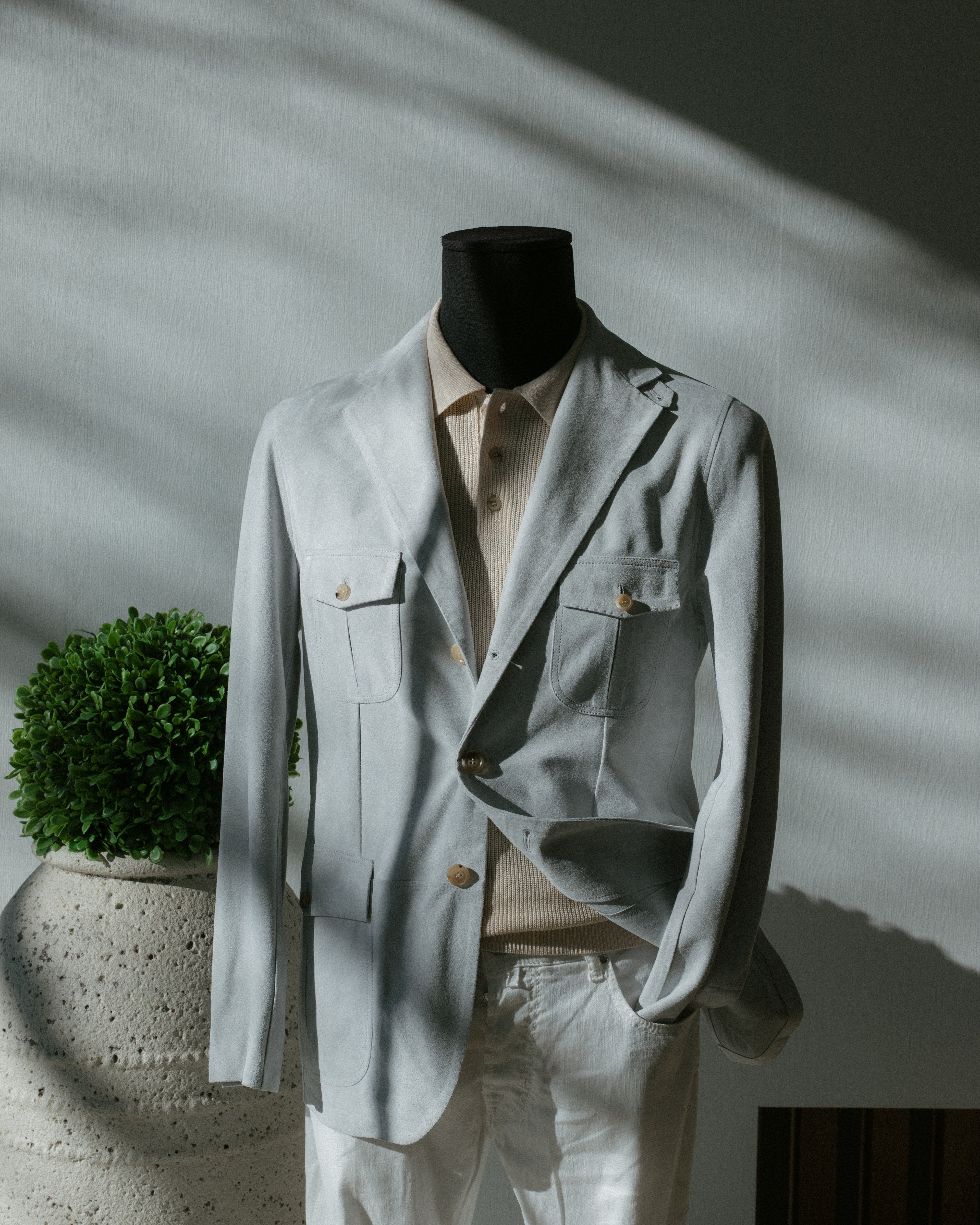 Handmade Suede Safari Blazer