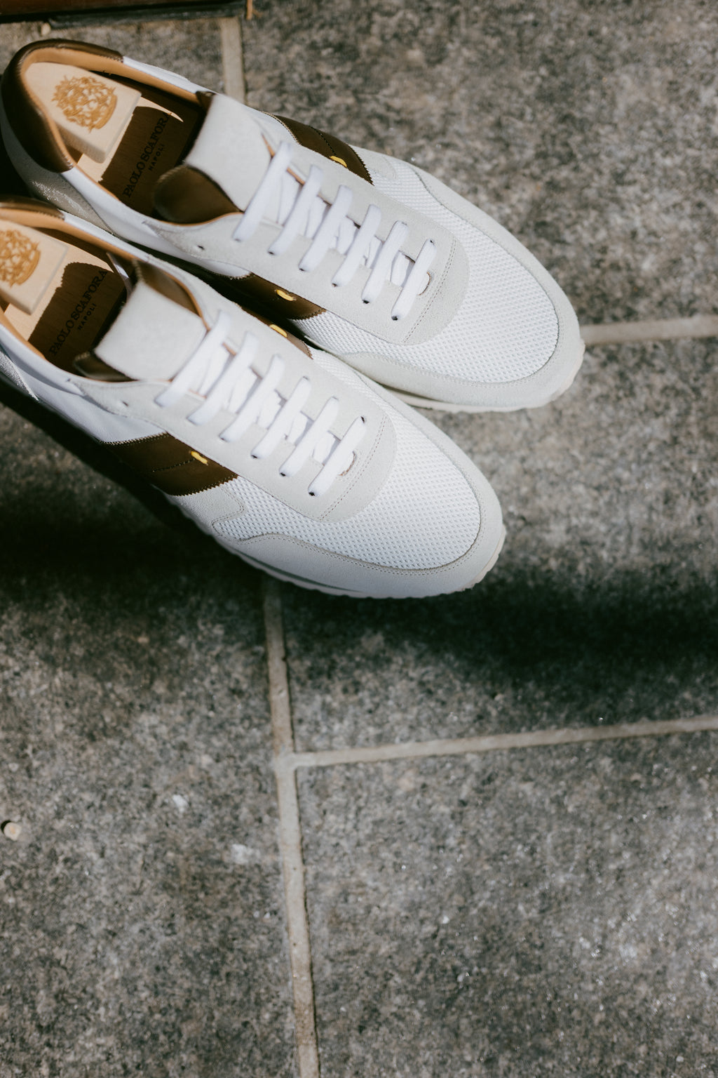 Handmade Sneakers in Calf-Suede
