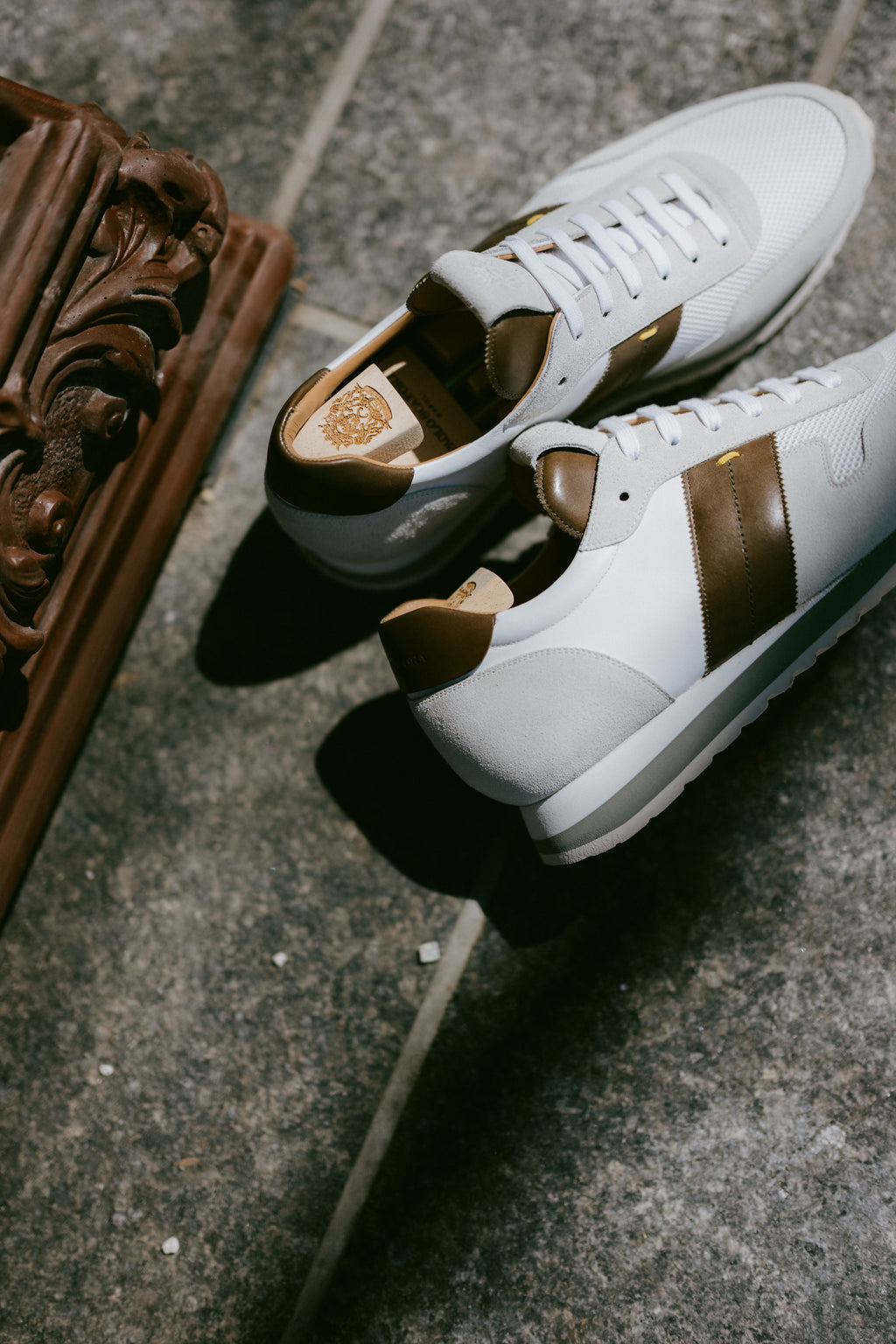 Handmade Sneakers in Calf-Suede