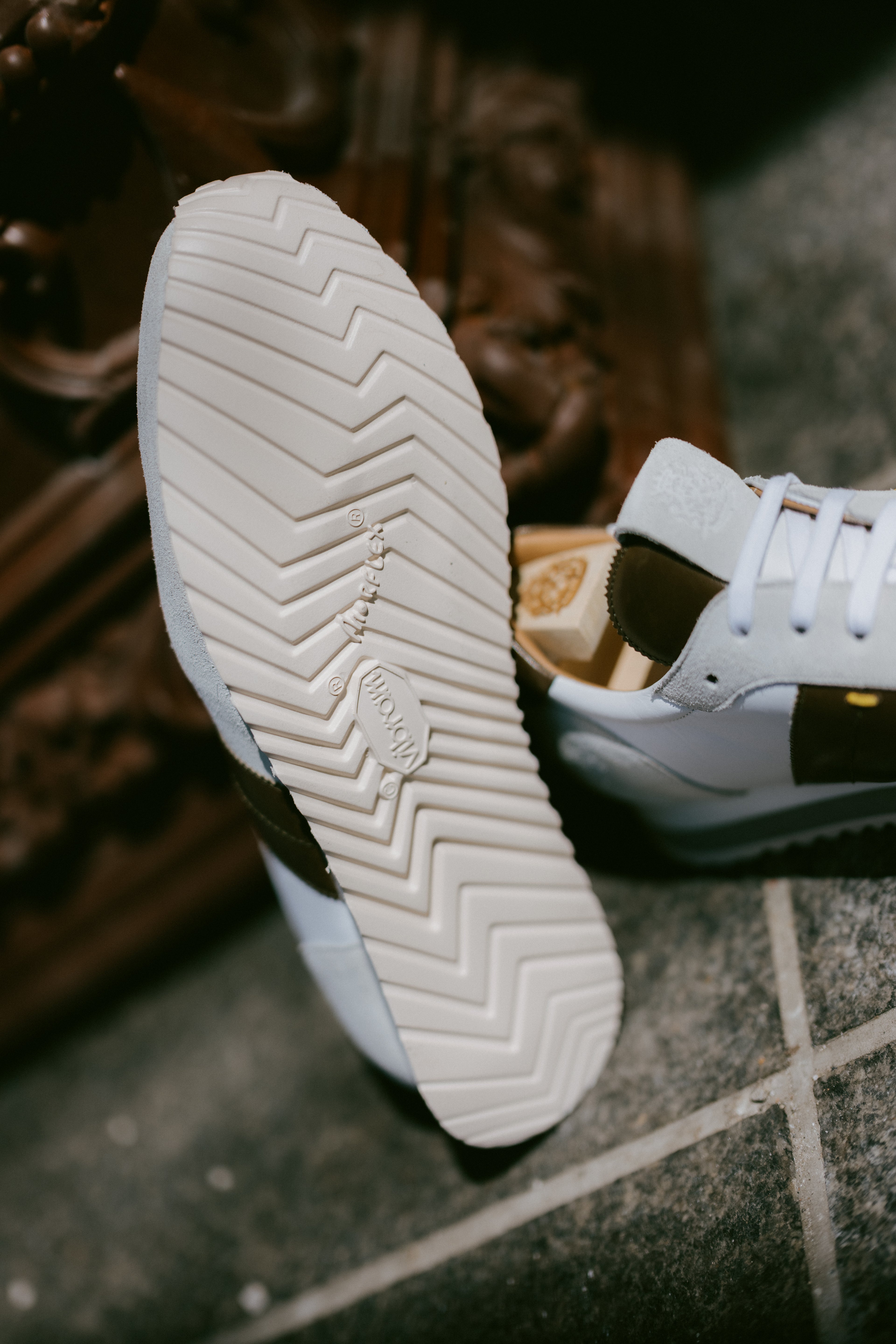 Handmade Sneakers in Calf-Suede