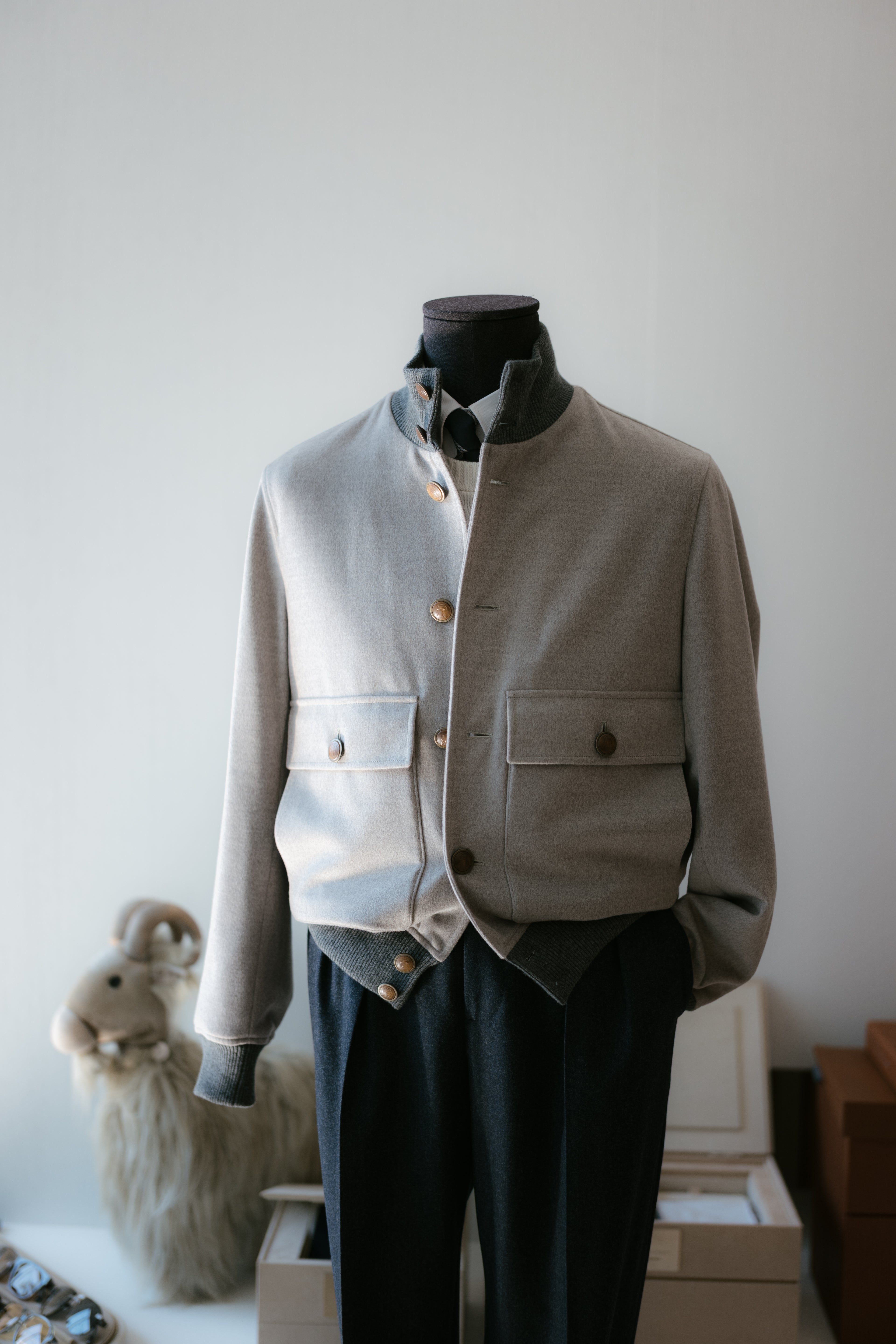 Bomber in Virgin Wool