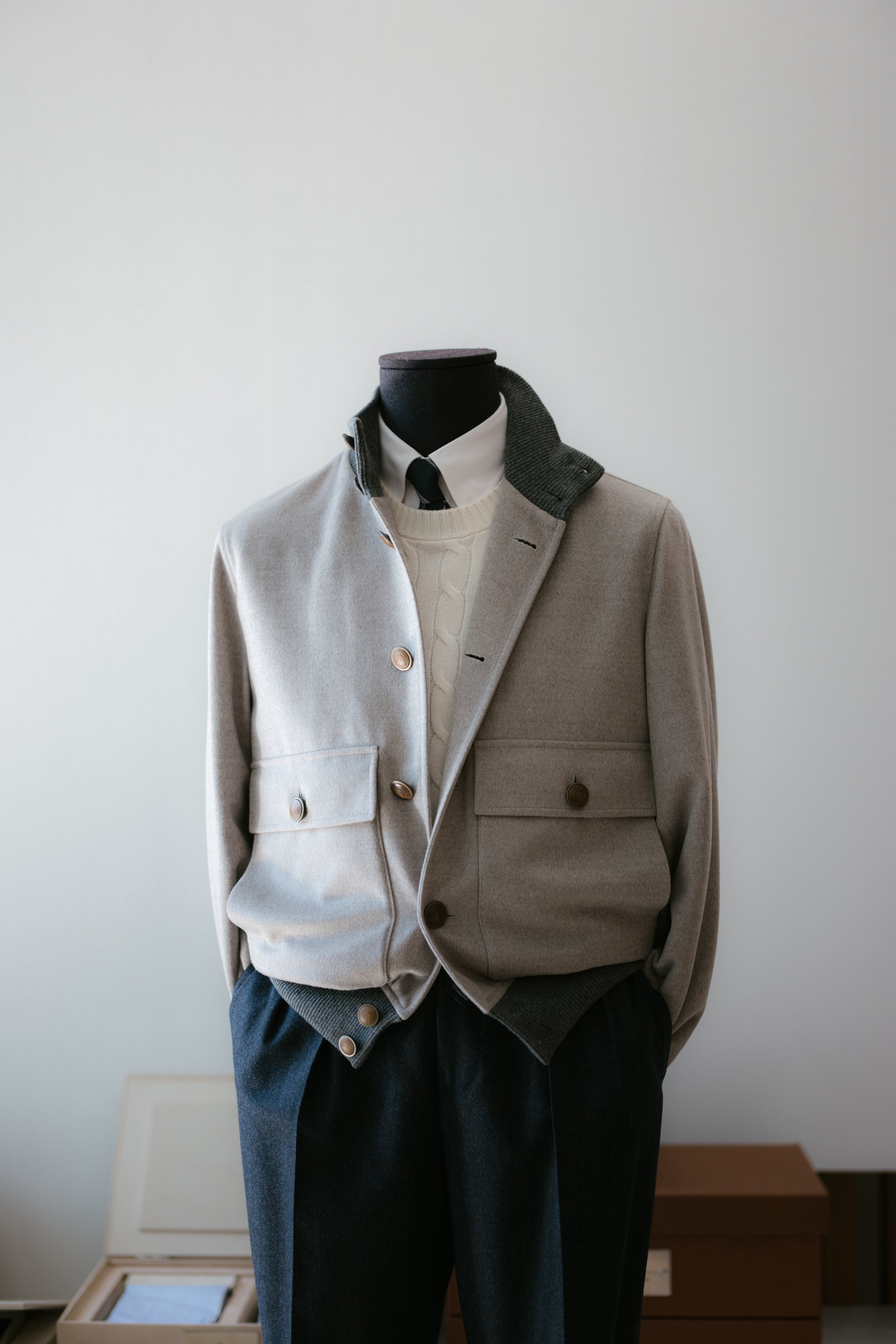 Bomber in Virgin Wool