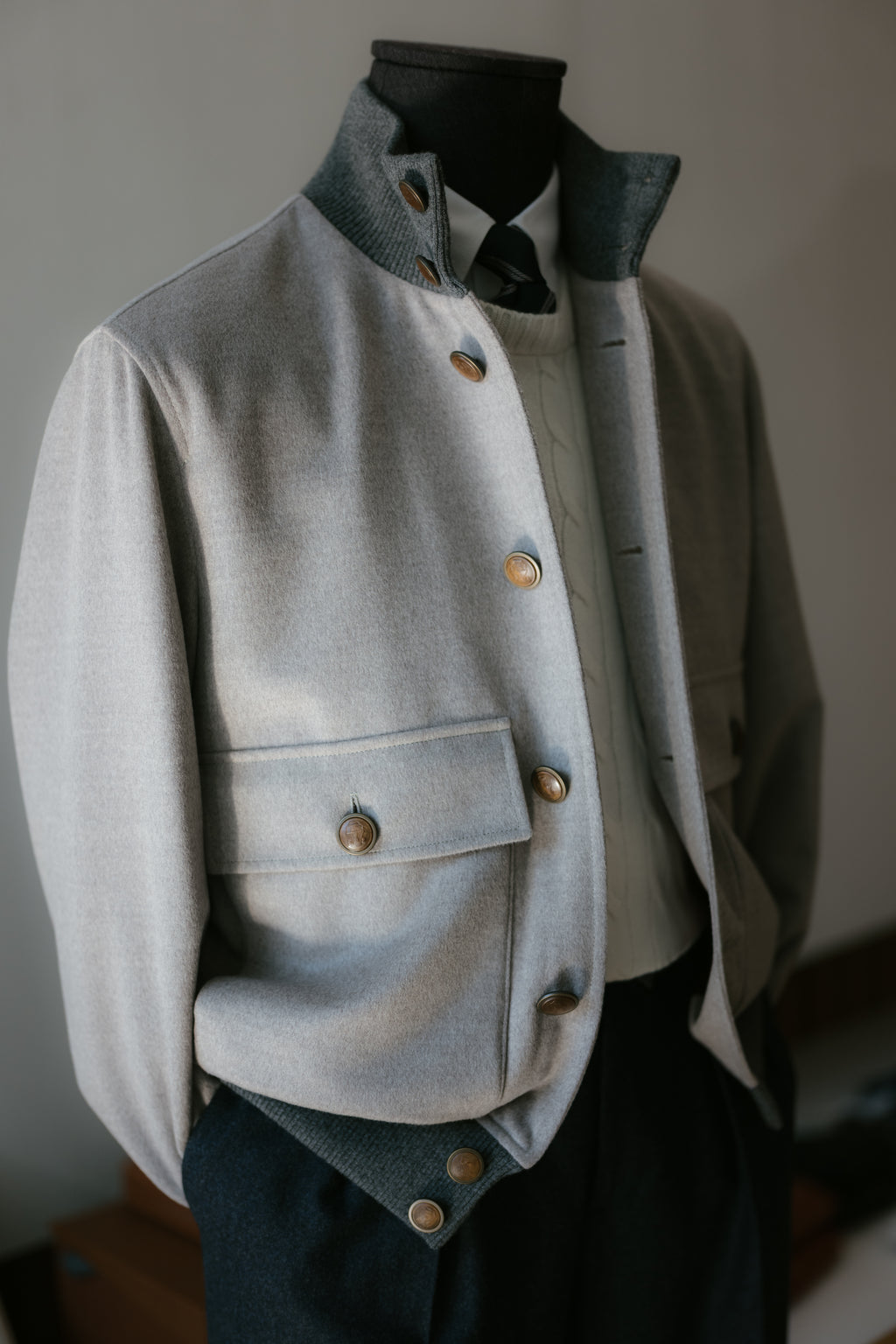 Bomber in Virgin Wool