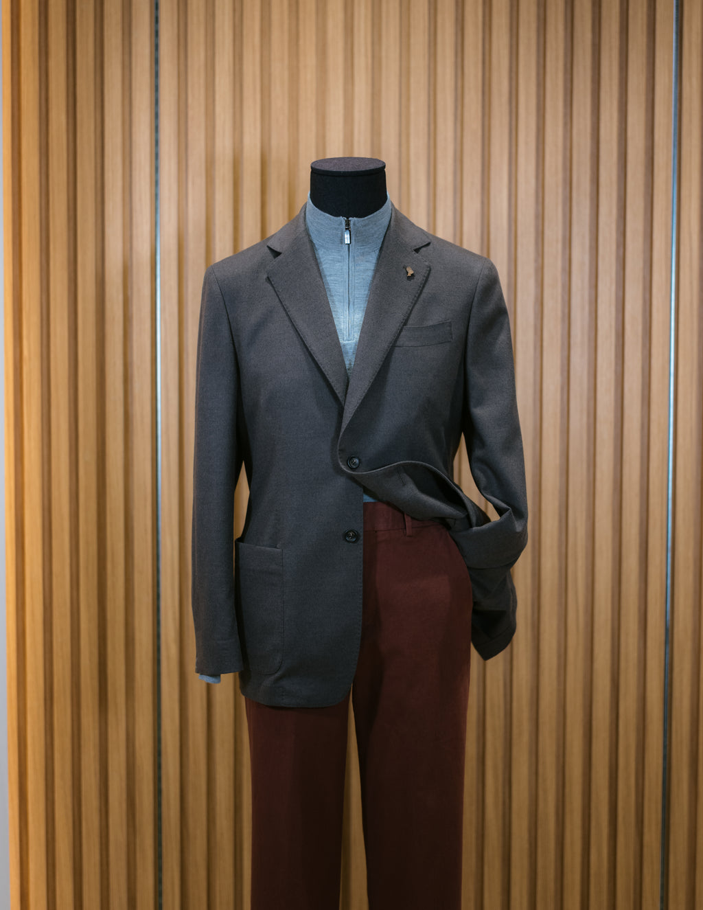 Single Breasted Cashmere Jacket.
