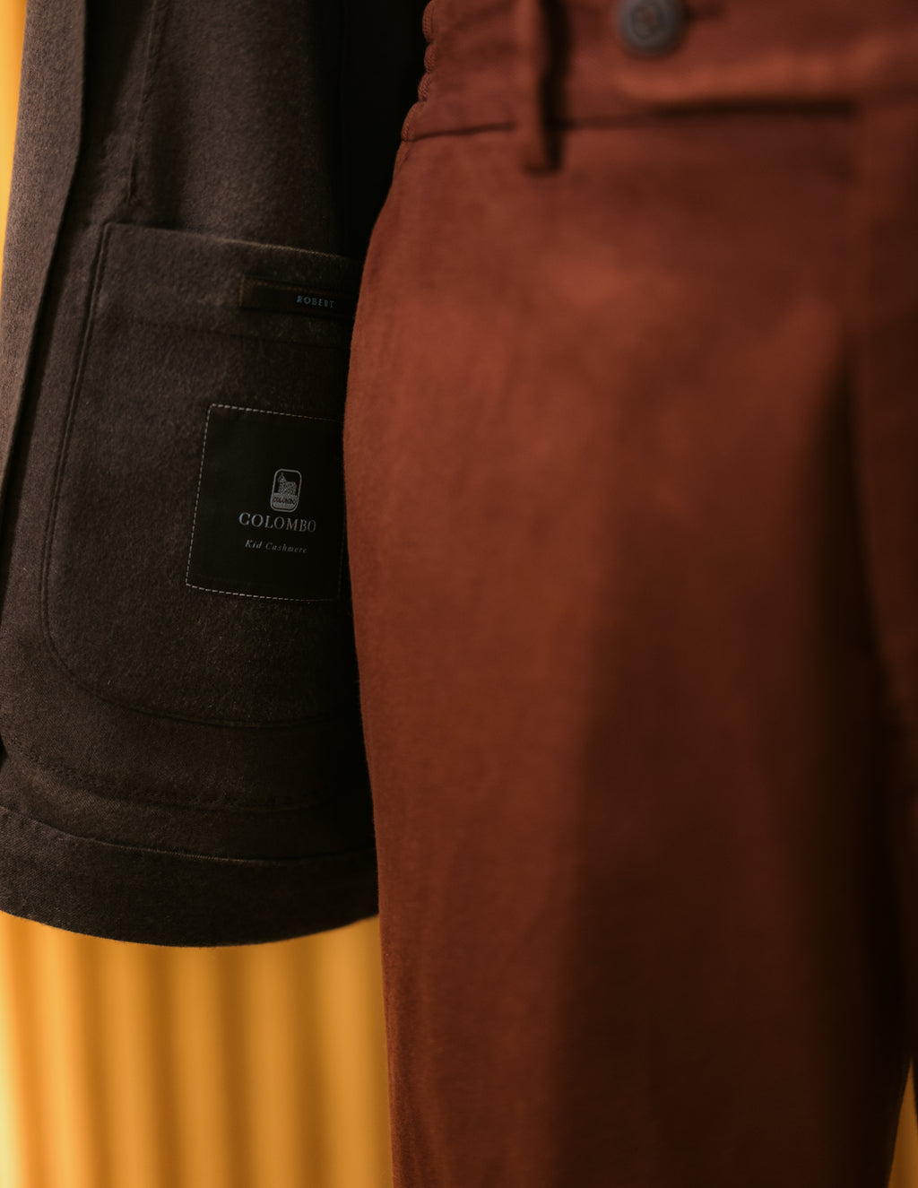 Single Breasted Cashmere Jacket.