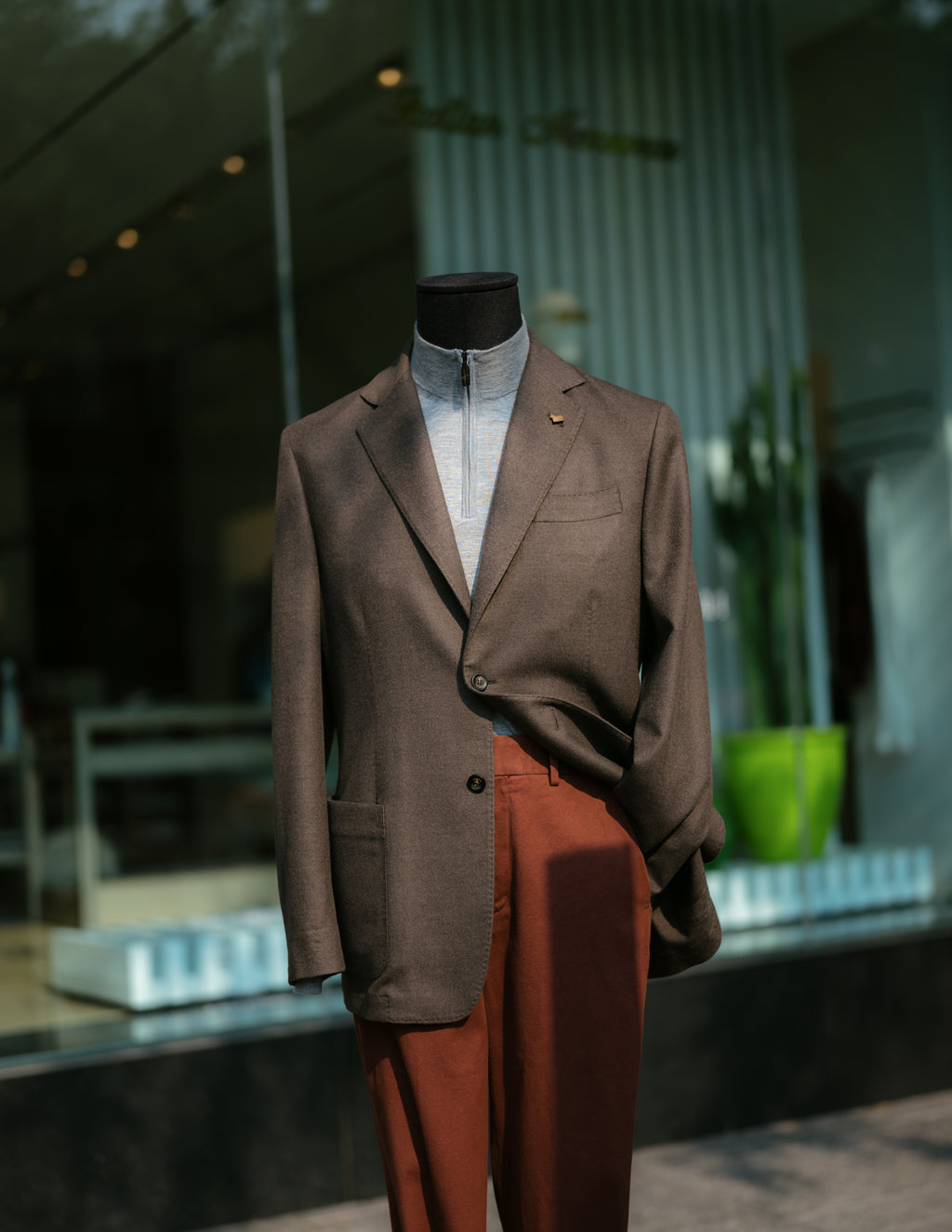Single Breasted Cashmere Jacket.