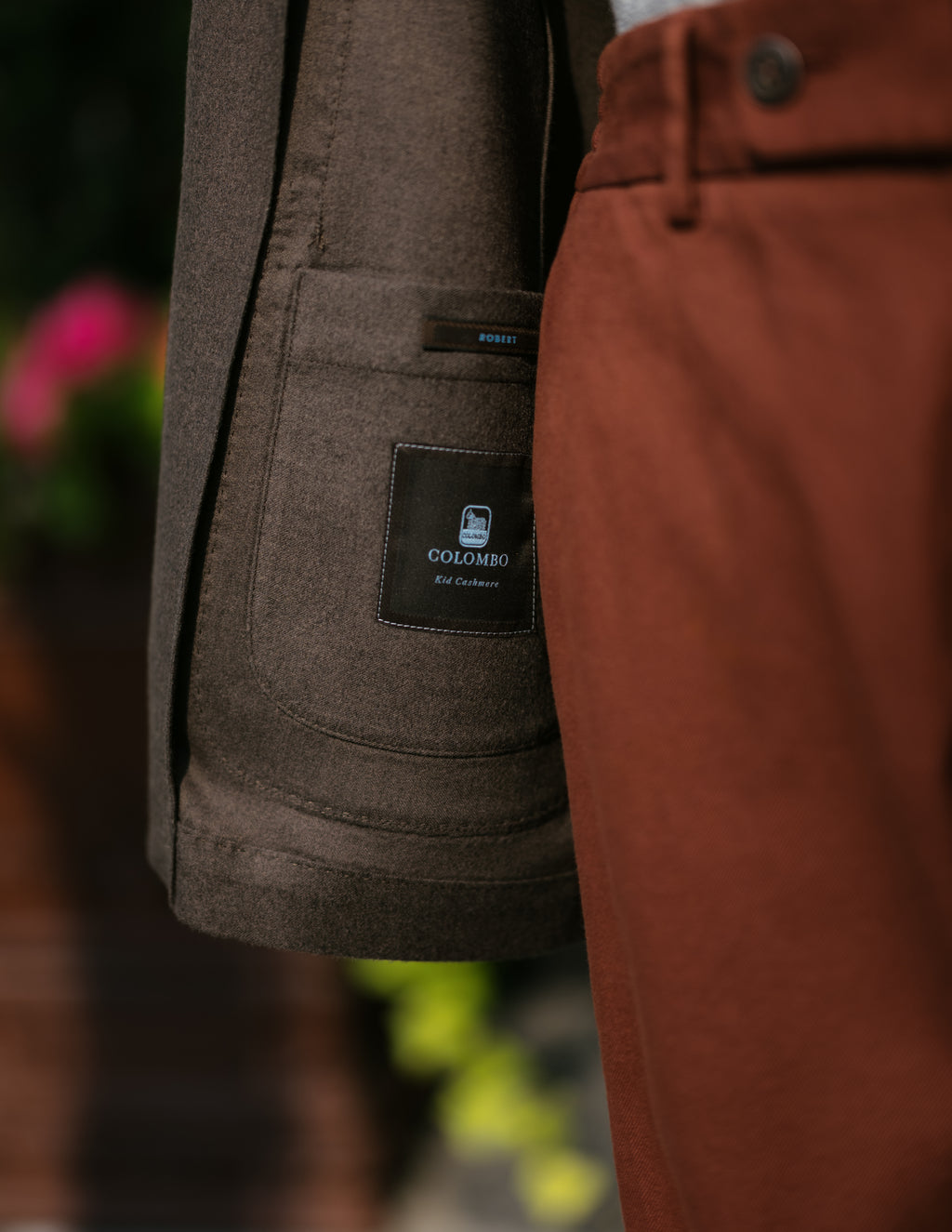 Single Breasted Cashmere Jacket.