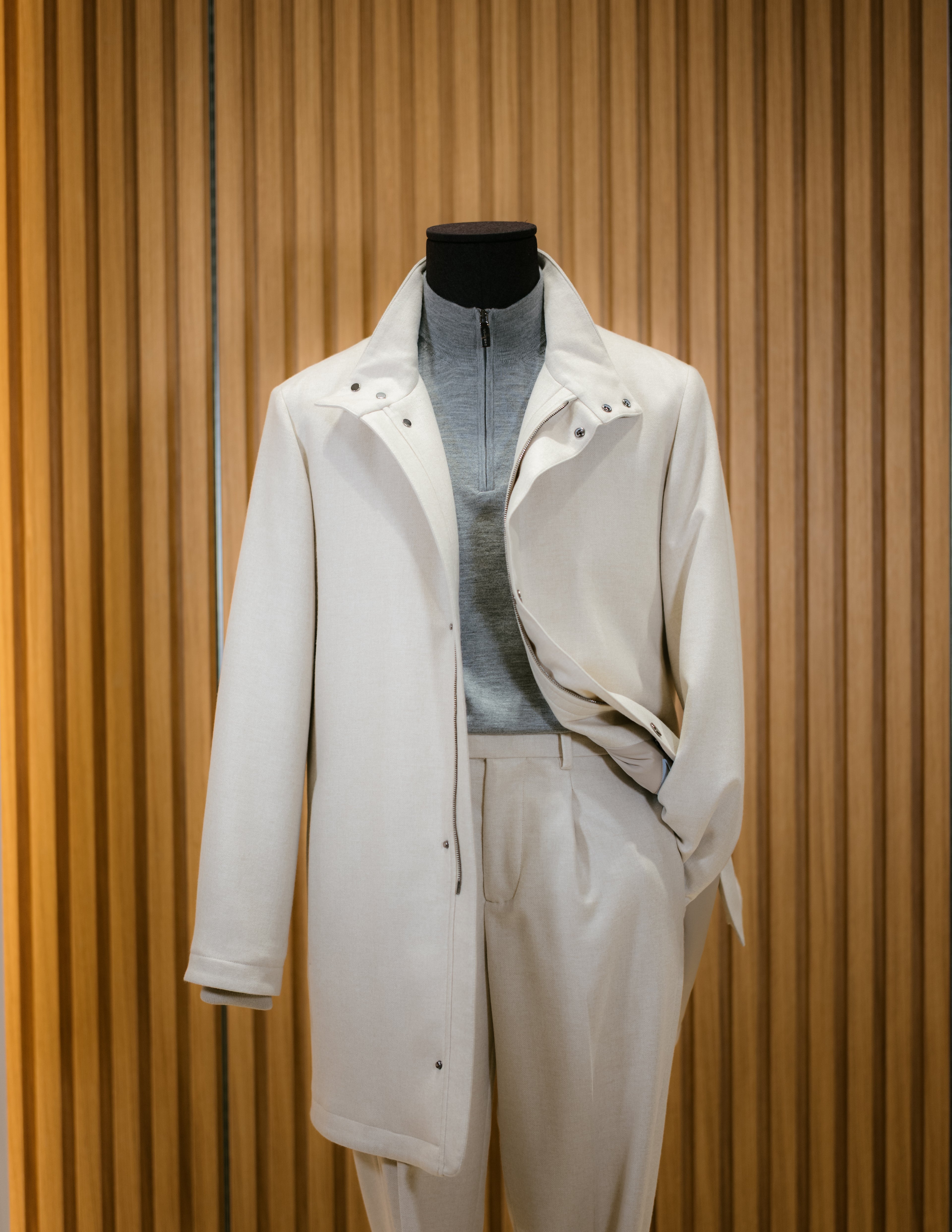 Car Coat in Yangir Cashmere
