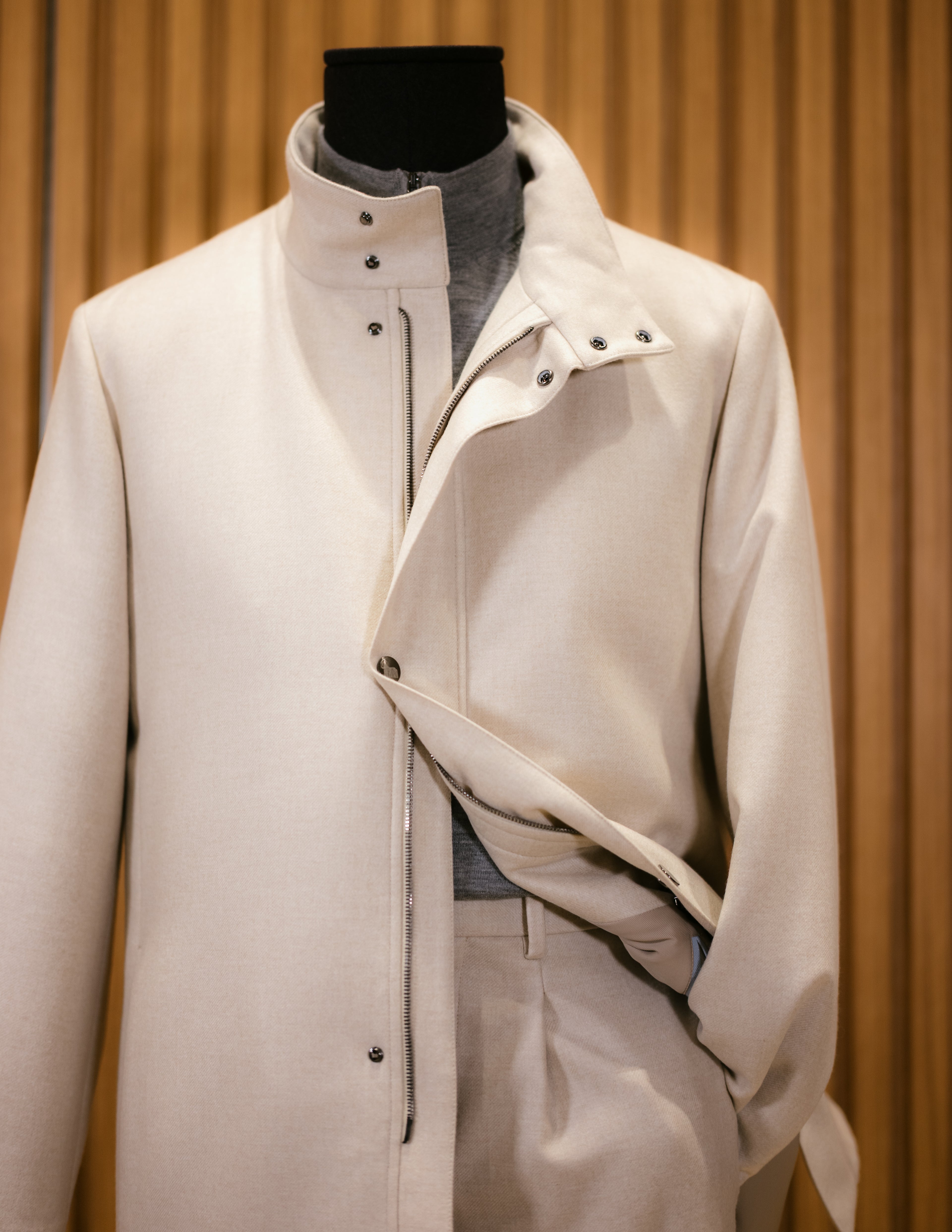 Car Coat in Yangir Cashmere