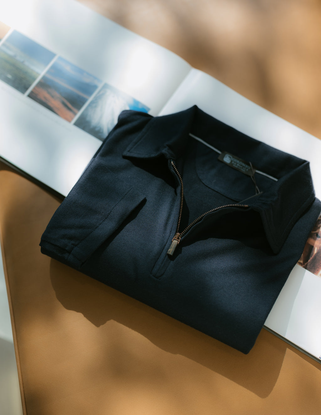 Long Sleeve Polo In Kid Wool