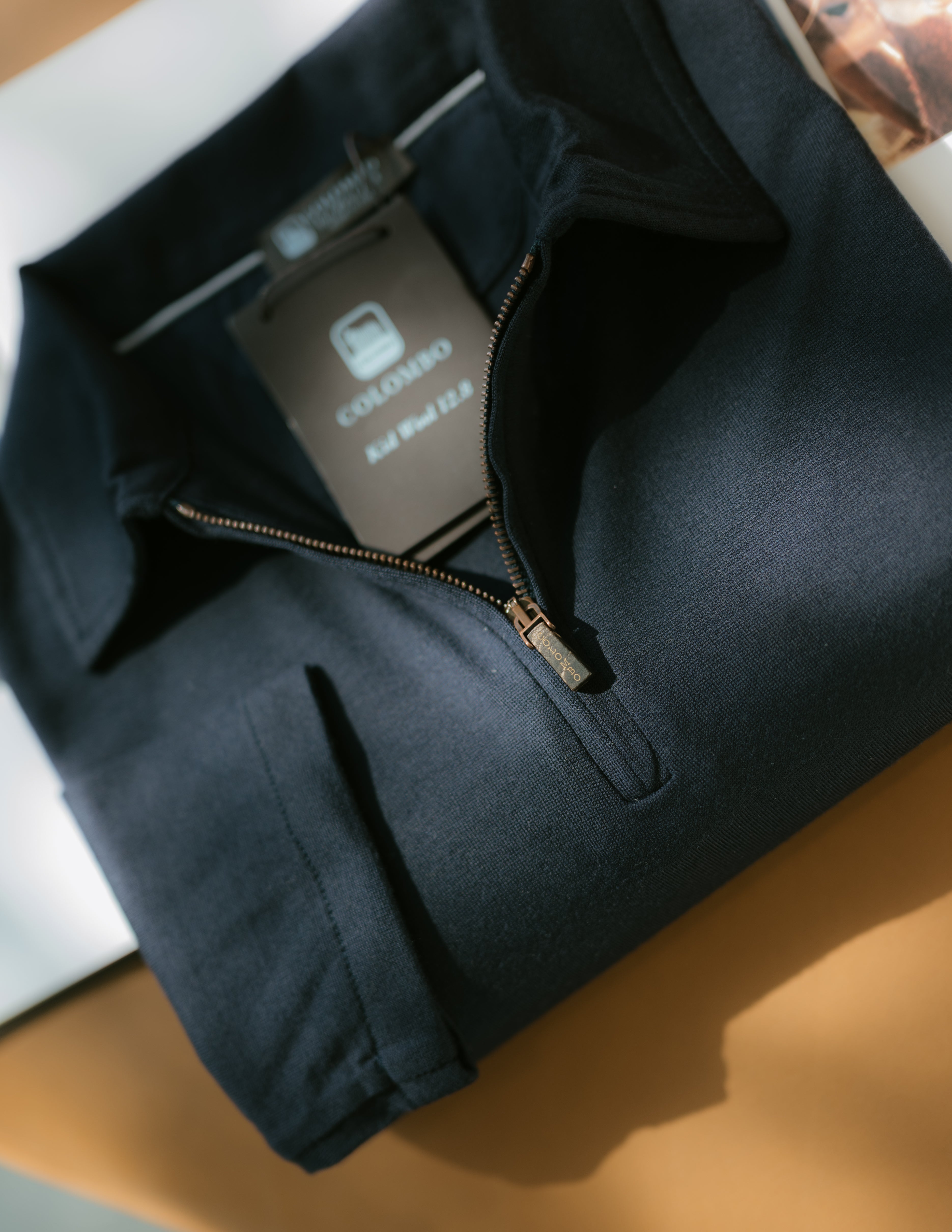 Long Sleeve Polo In Kid Wool