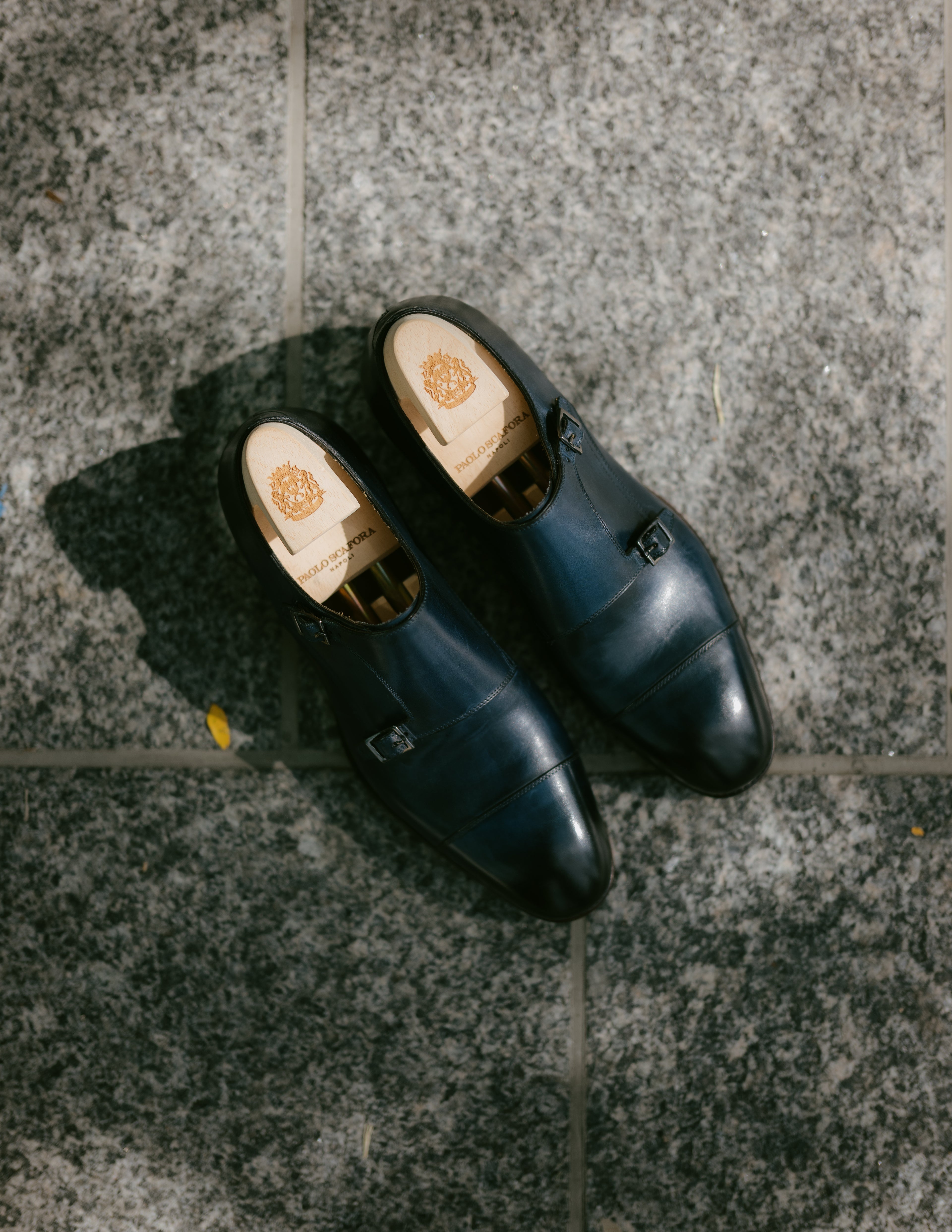 Double Monk Strap Shoes in Oceano
