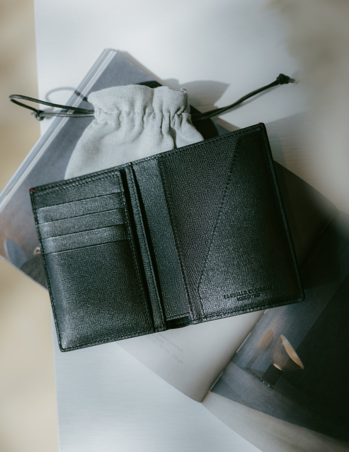 Grained Leather Card Holder