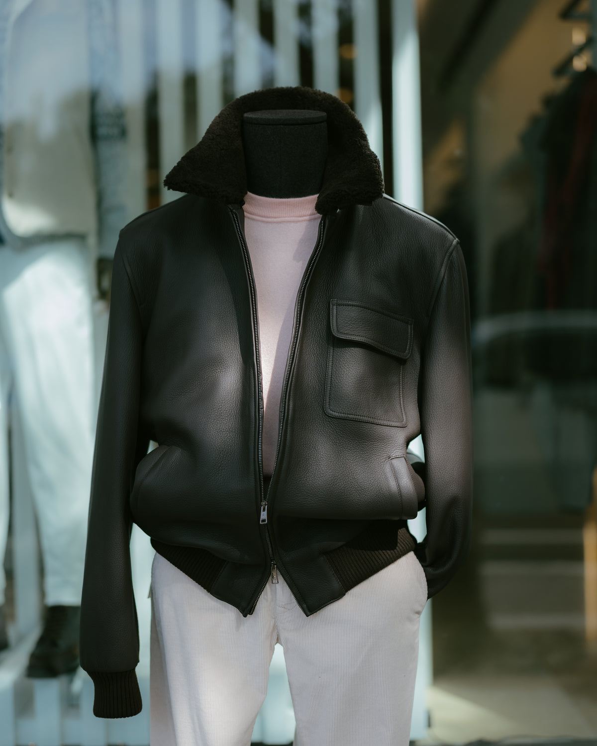 Leather Bomber