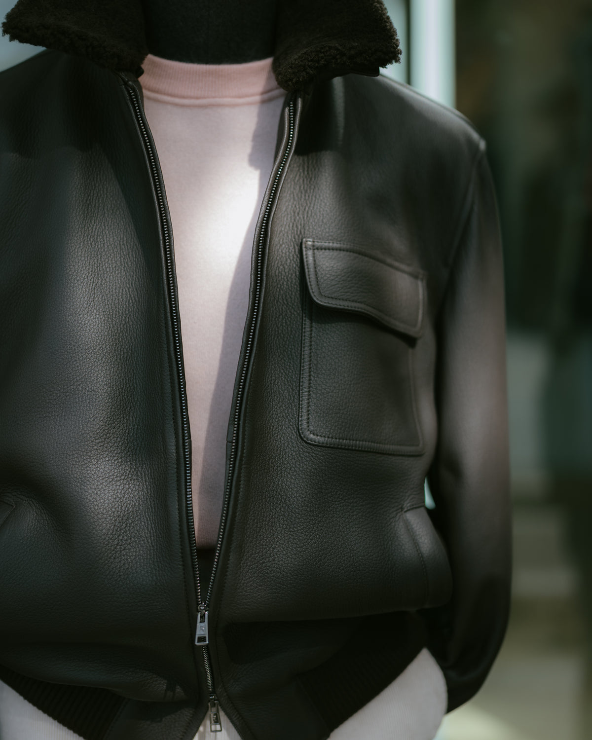 Leather Bomber