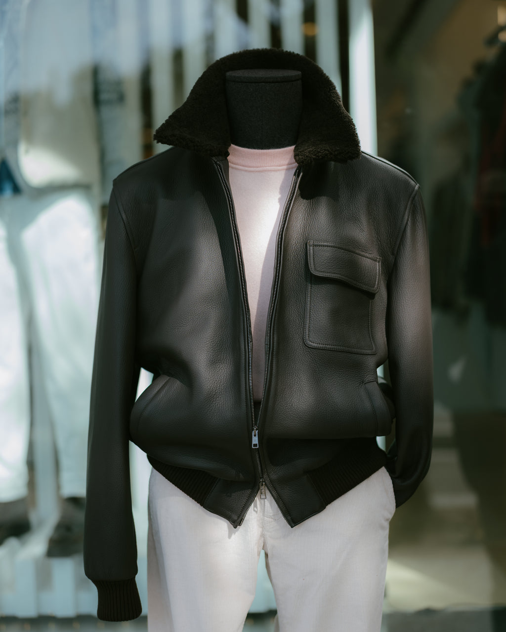Leather Bomber