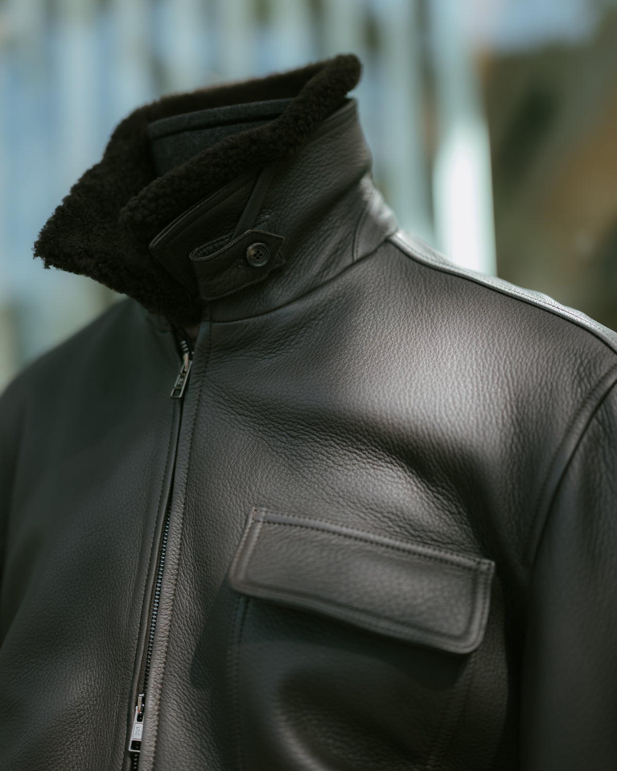 Leather Bomber