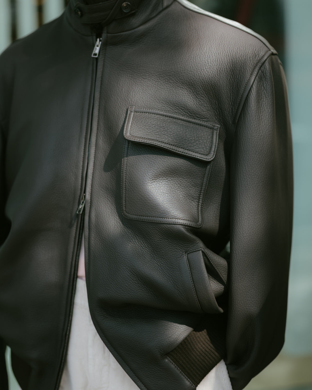 Leather Bomber