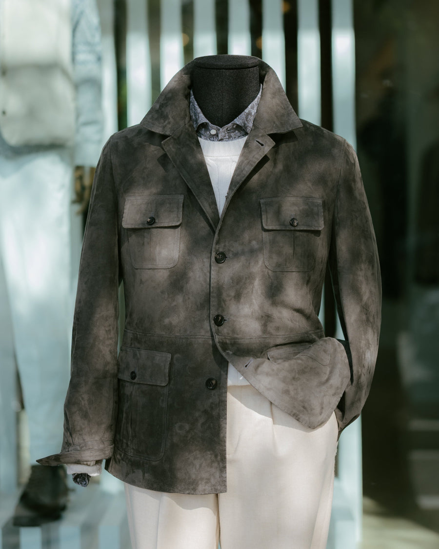4 Pocket Suede Field Jacket