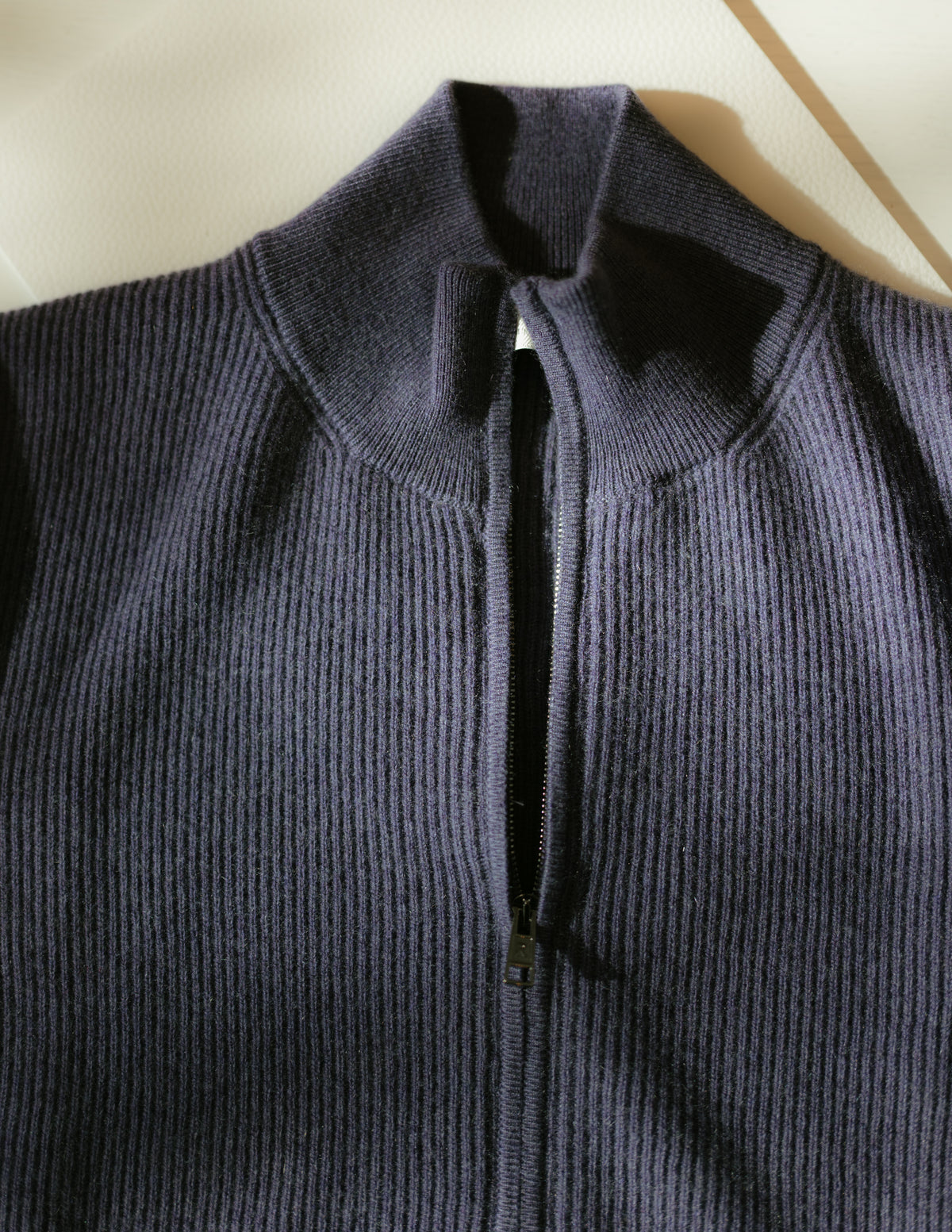 Cashmere Zip Cardigan