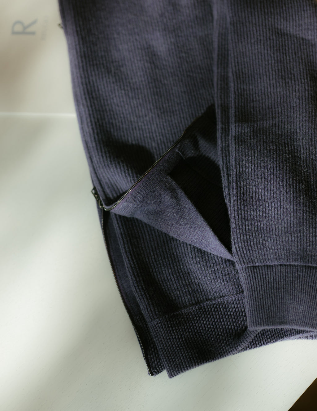 Cashmere Zip Cardigan