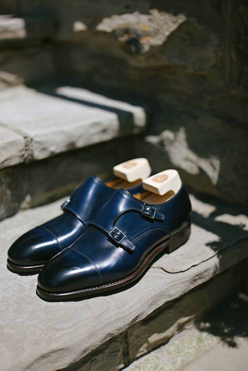 Double Monk Strap Shoes in Oceano