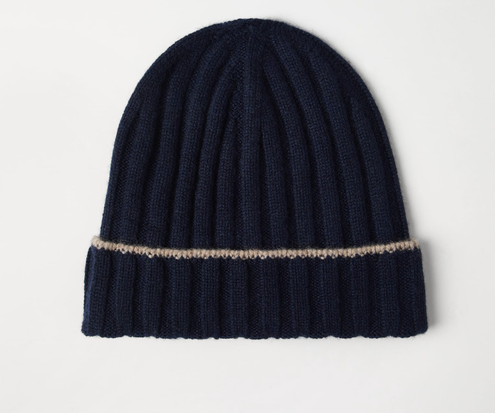 Cashmere Rib Beanie