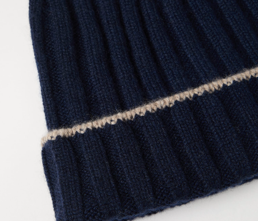 Cashmere Rib Beanie